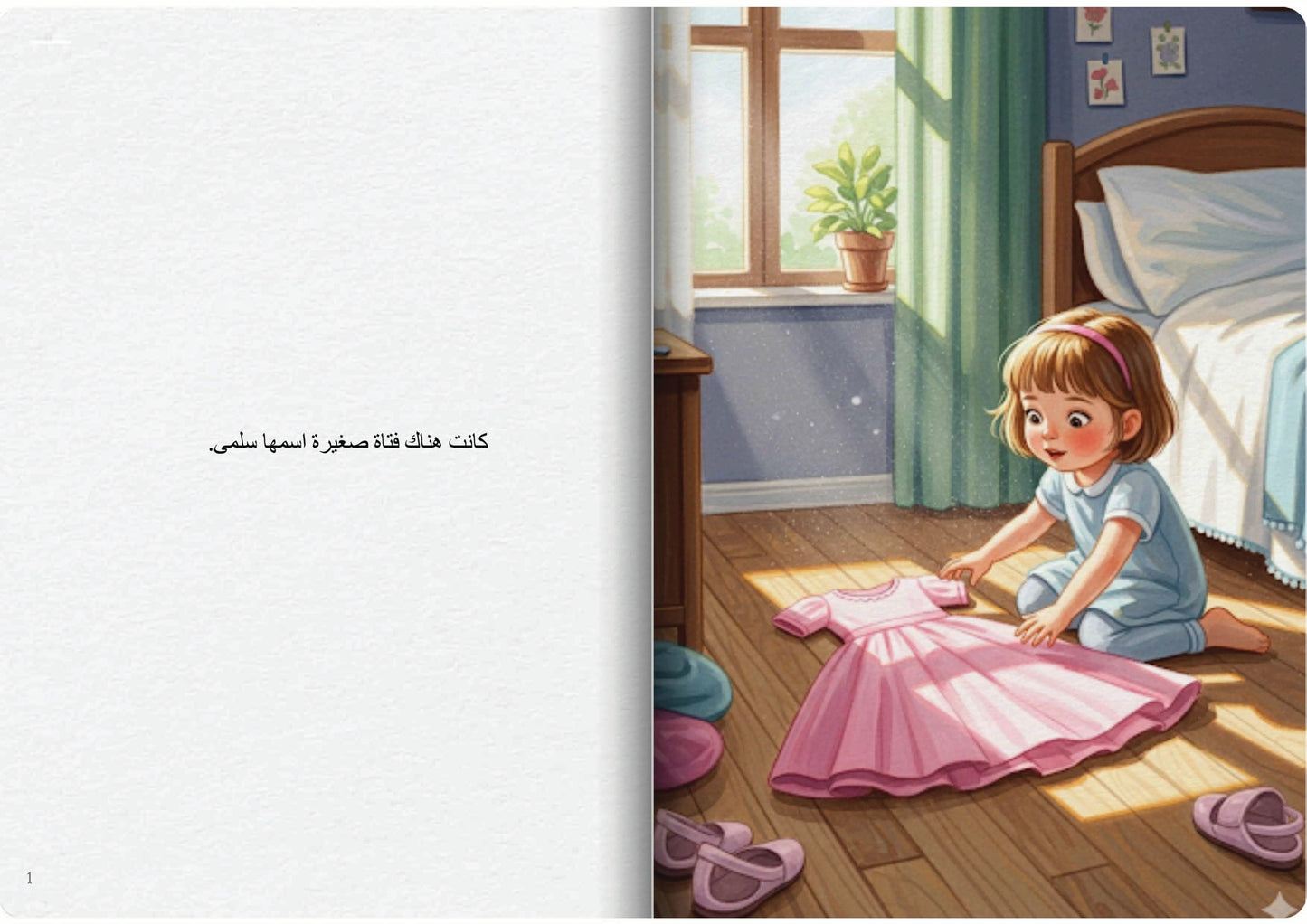 الفستان الوردي