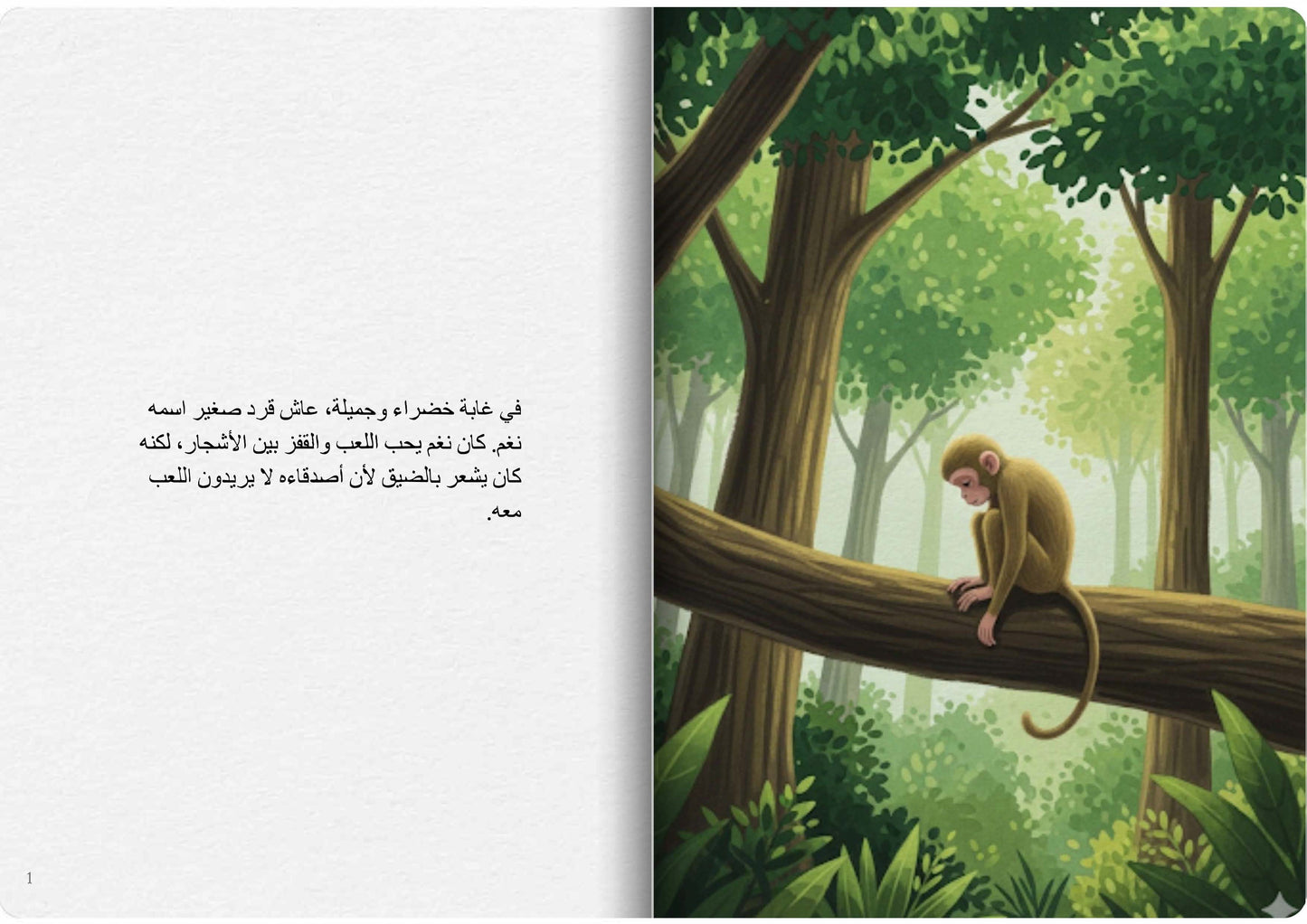 القرد والببغاء الحكيم