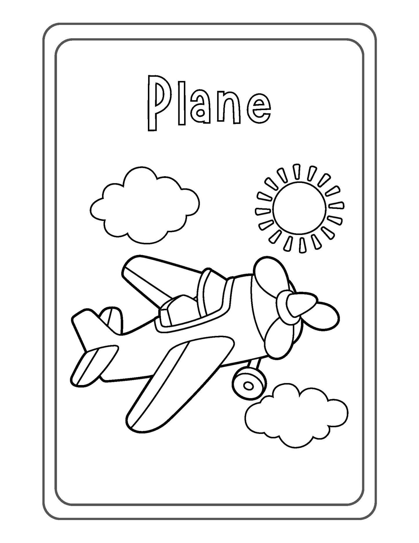VEHICLES Coloring Book