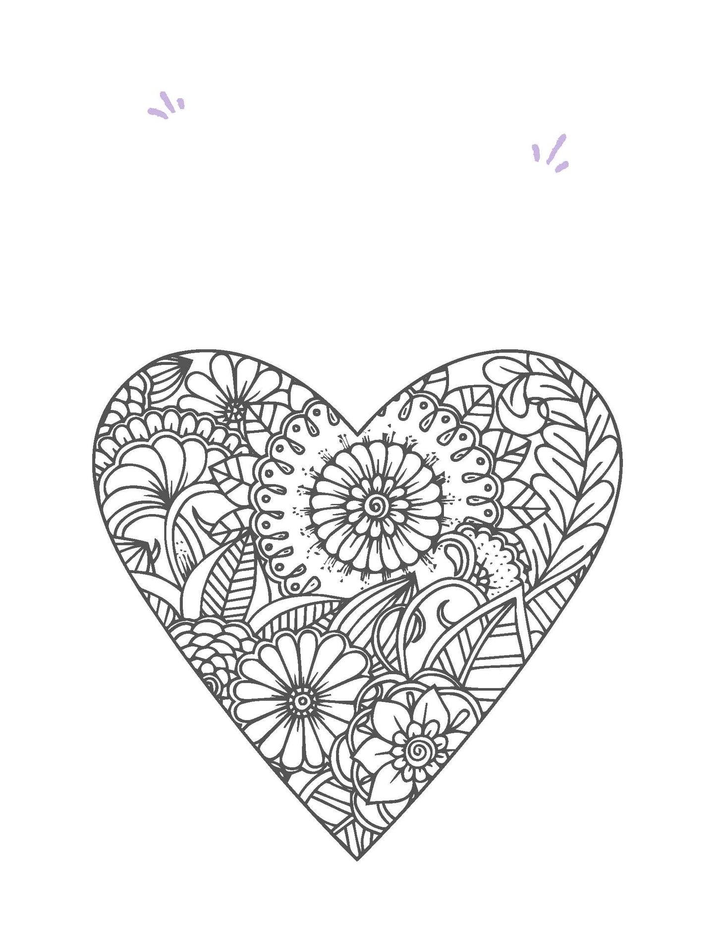 Heart coloring