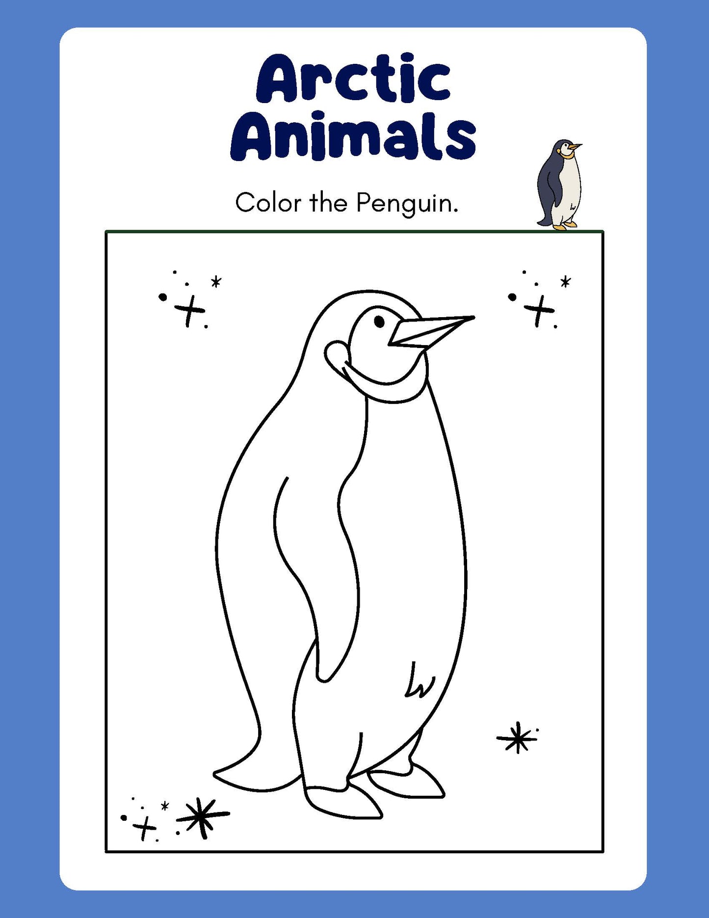 Arctic Animals Coloring Book