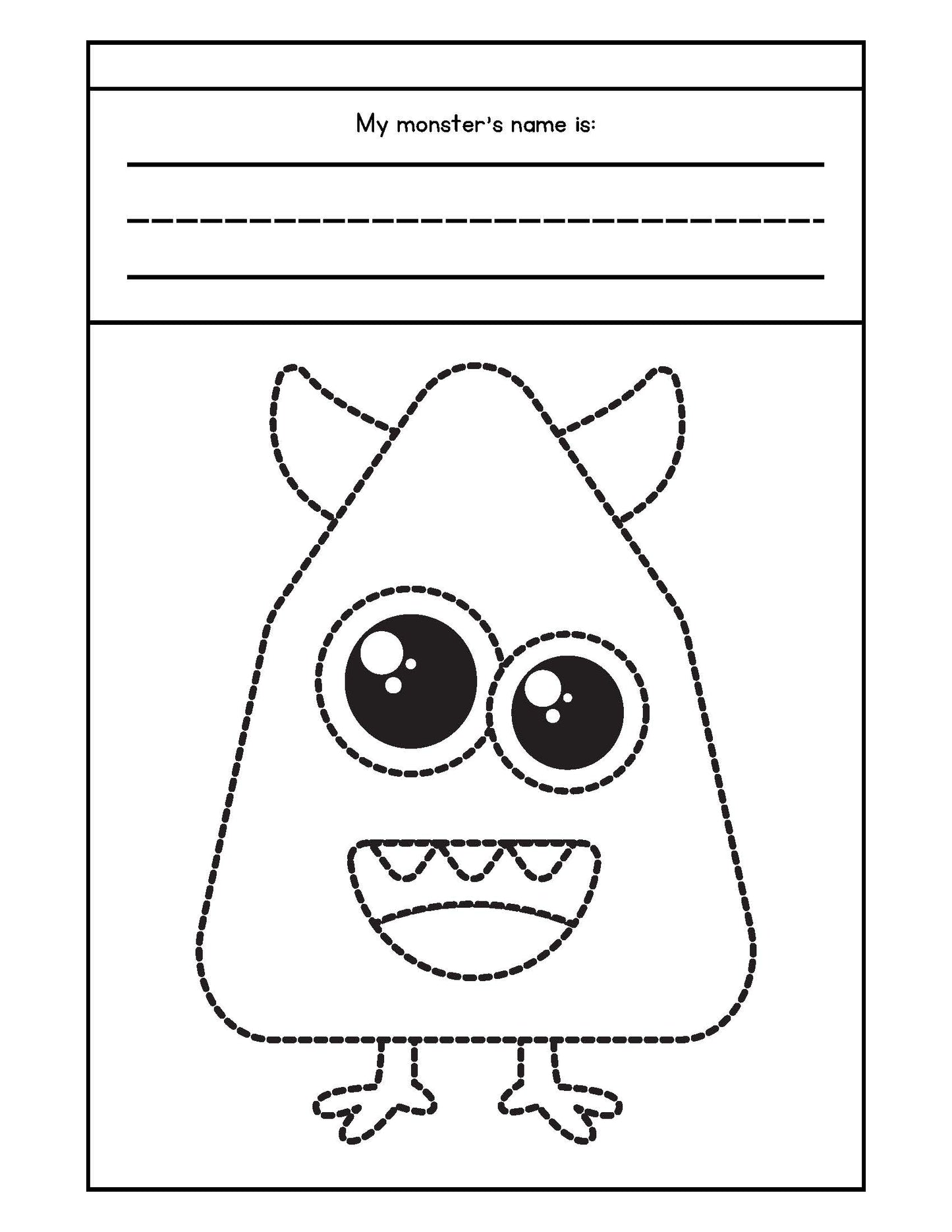 MONSTERS Tracing Book