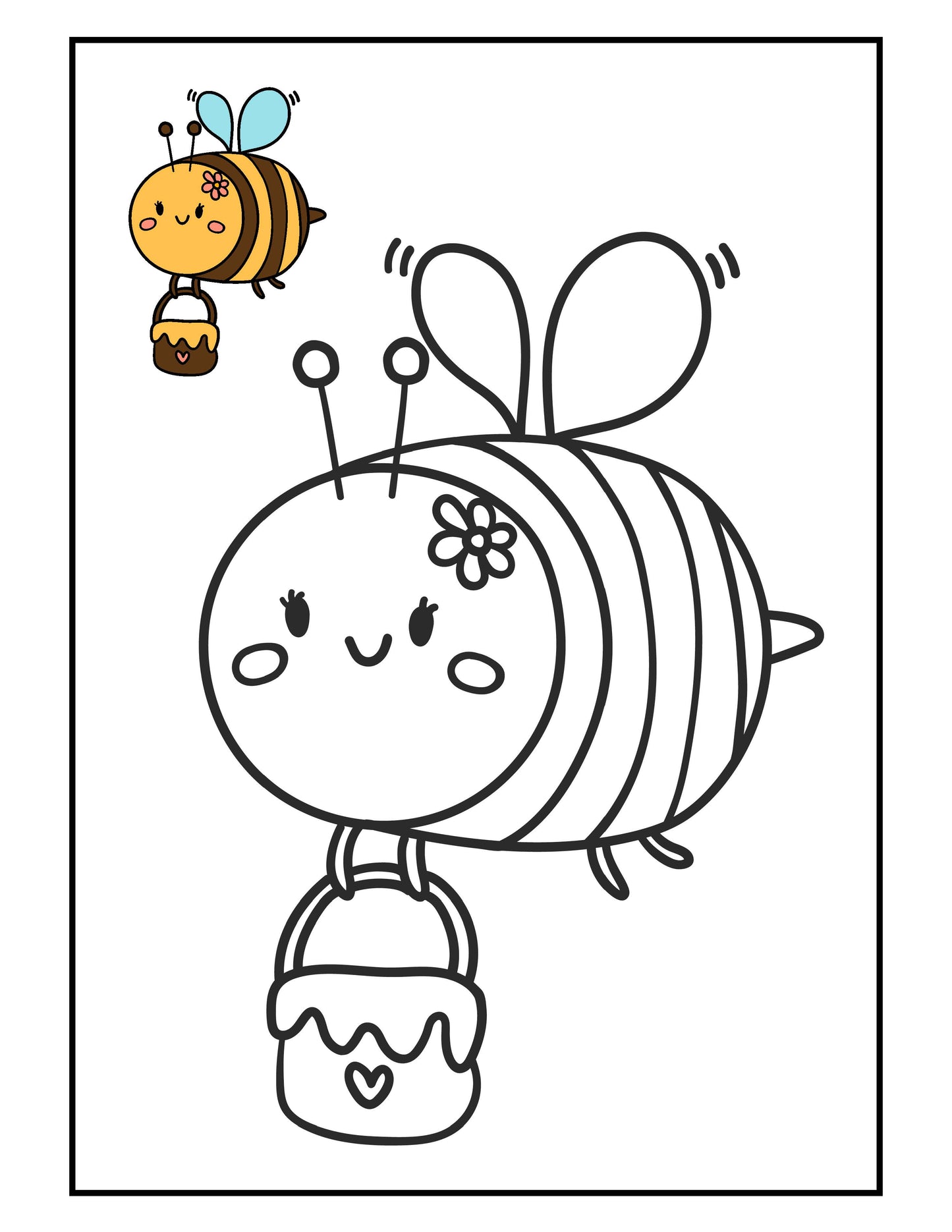 Busy Bee coloring book