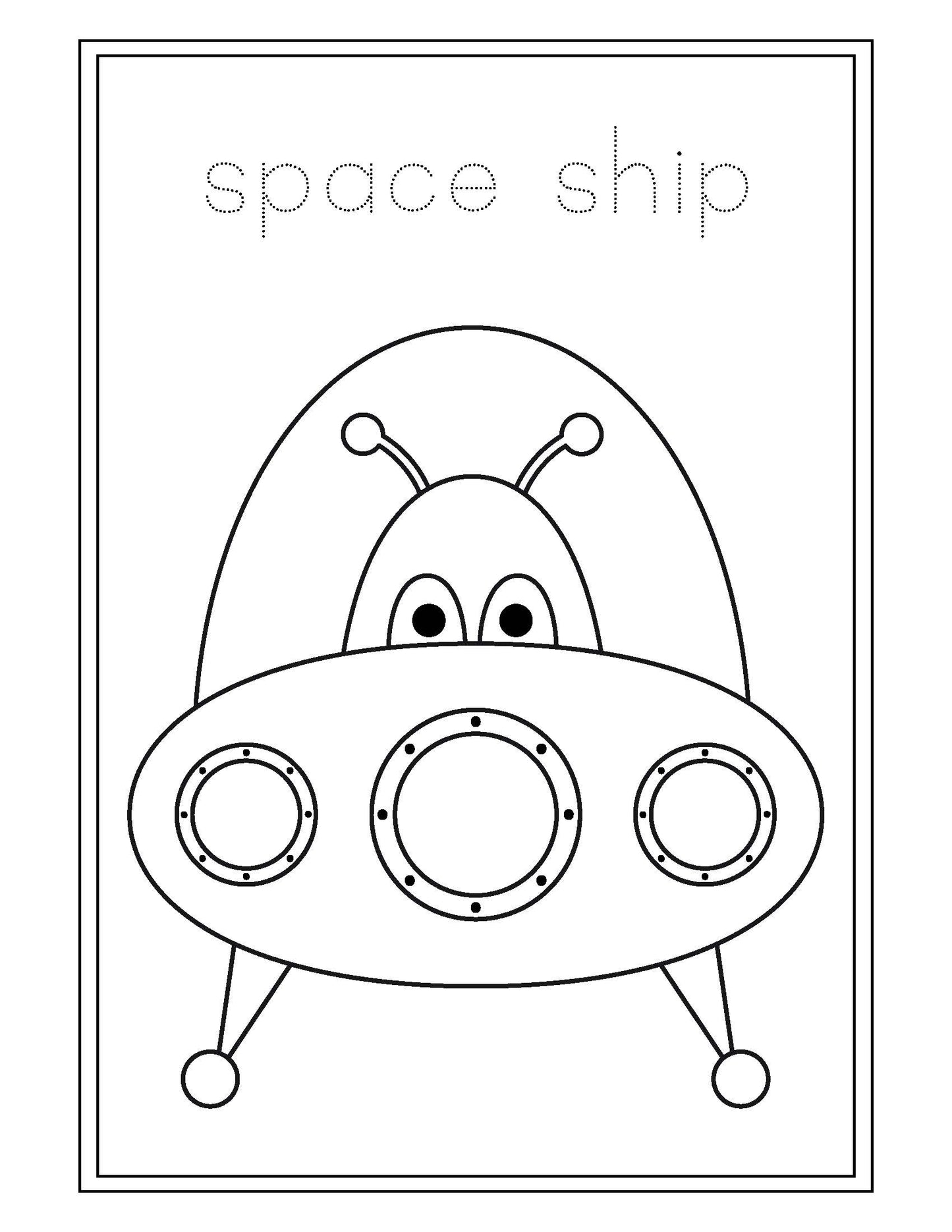 Out in Space Coloring Book