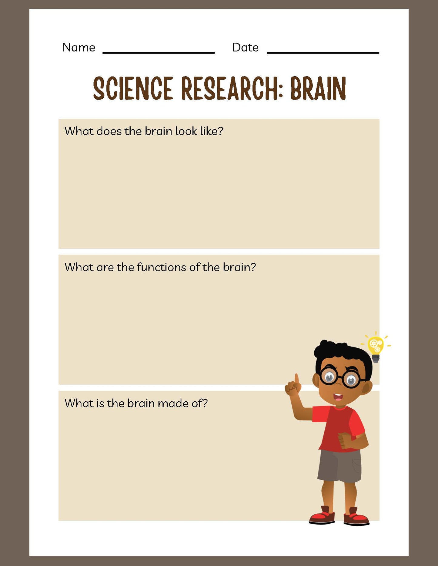 SCIENCE RESEARCH THE BRAIN