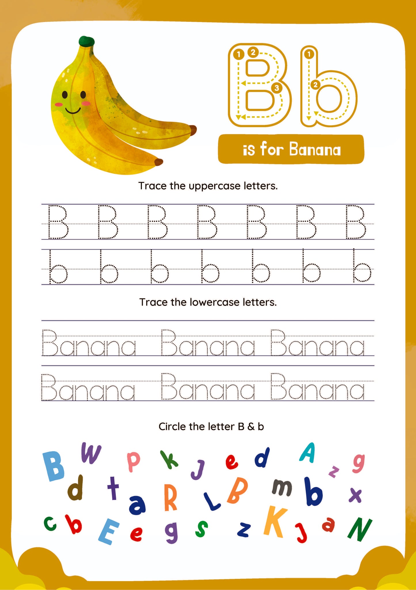 Trace letters and words