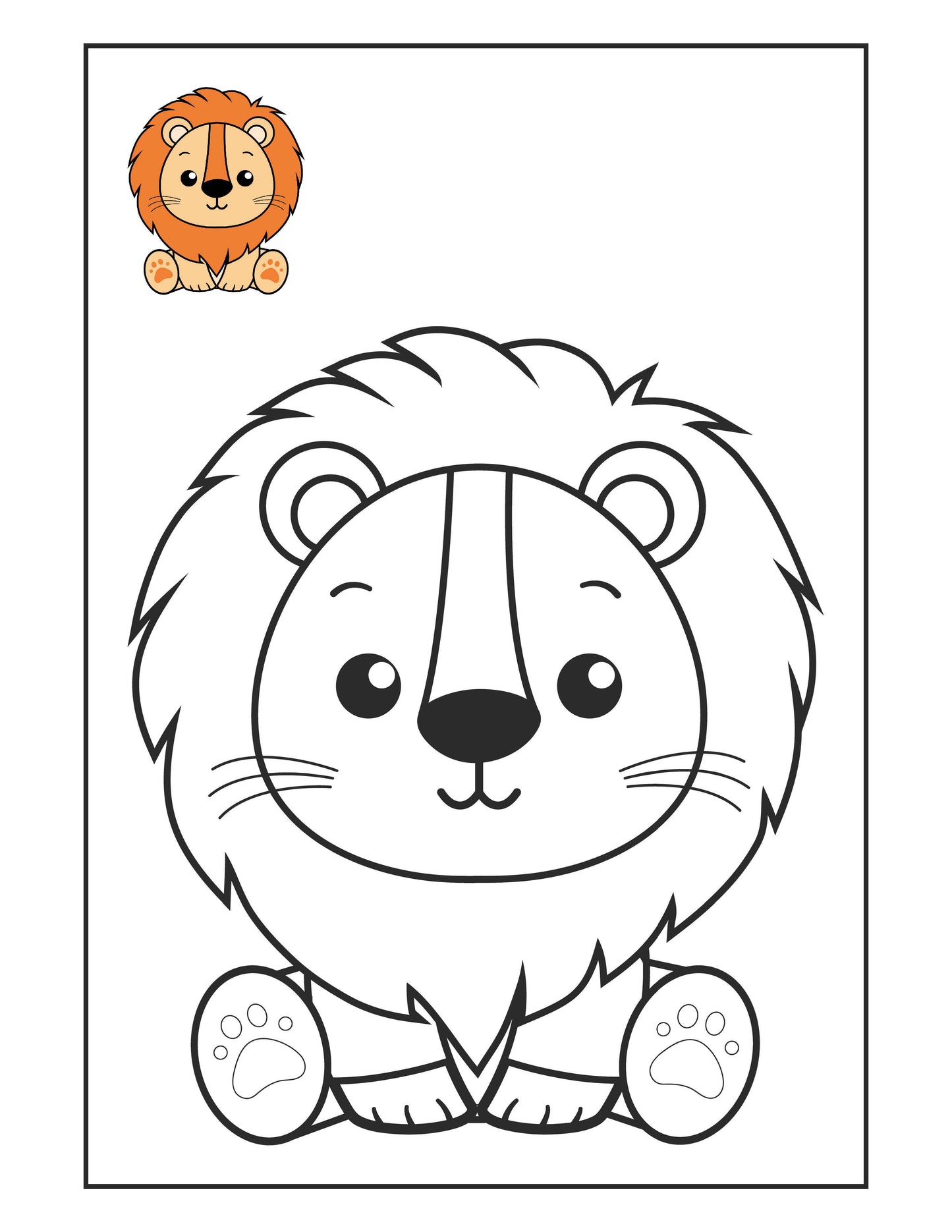 CUTE  ANIIMALS coloring pages