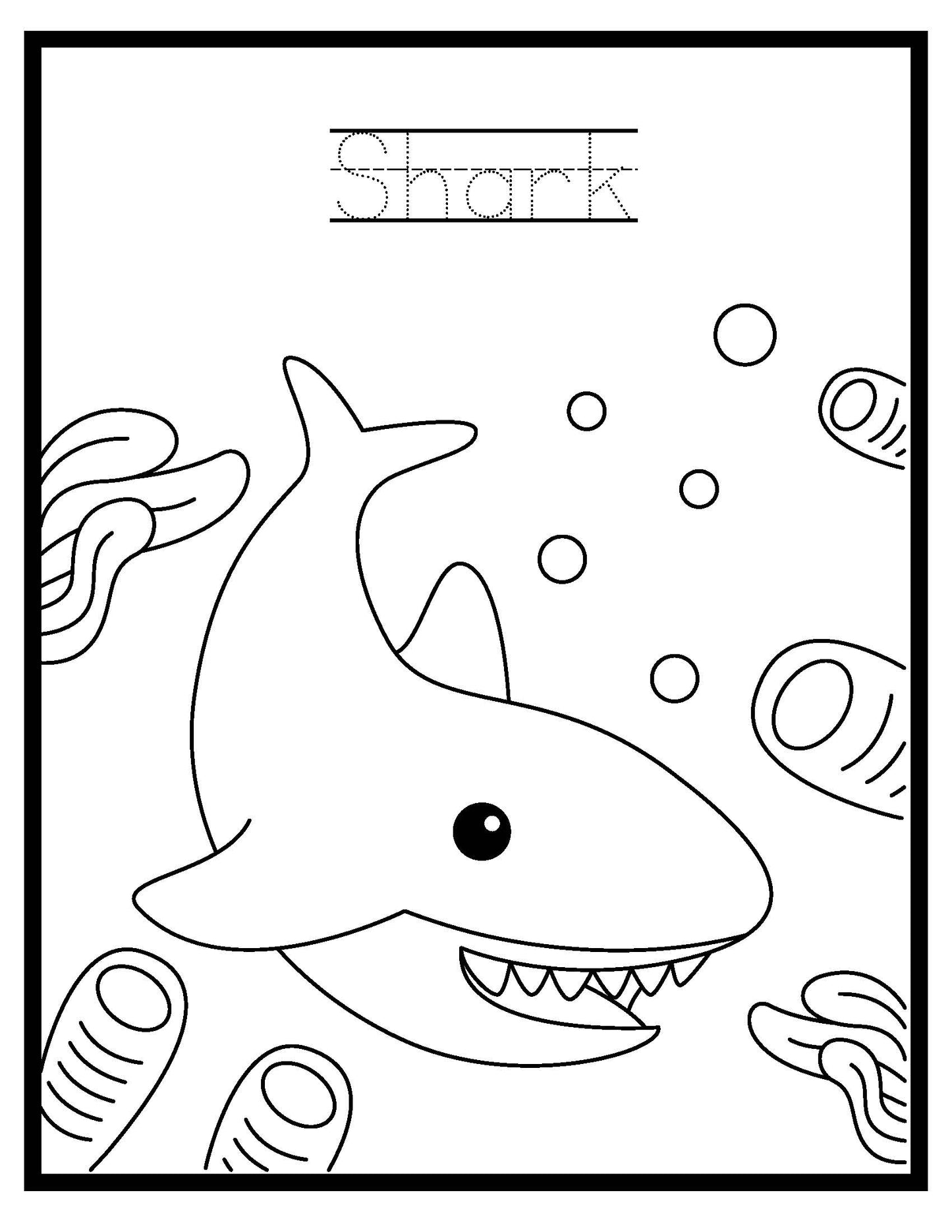 Under The Water Coloring Book