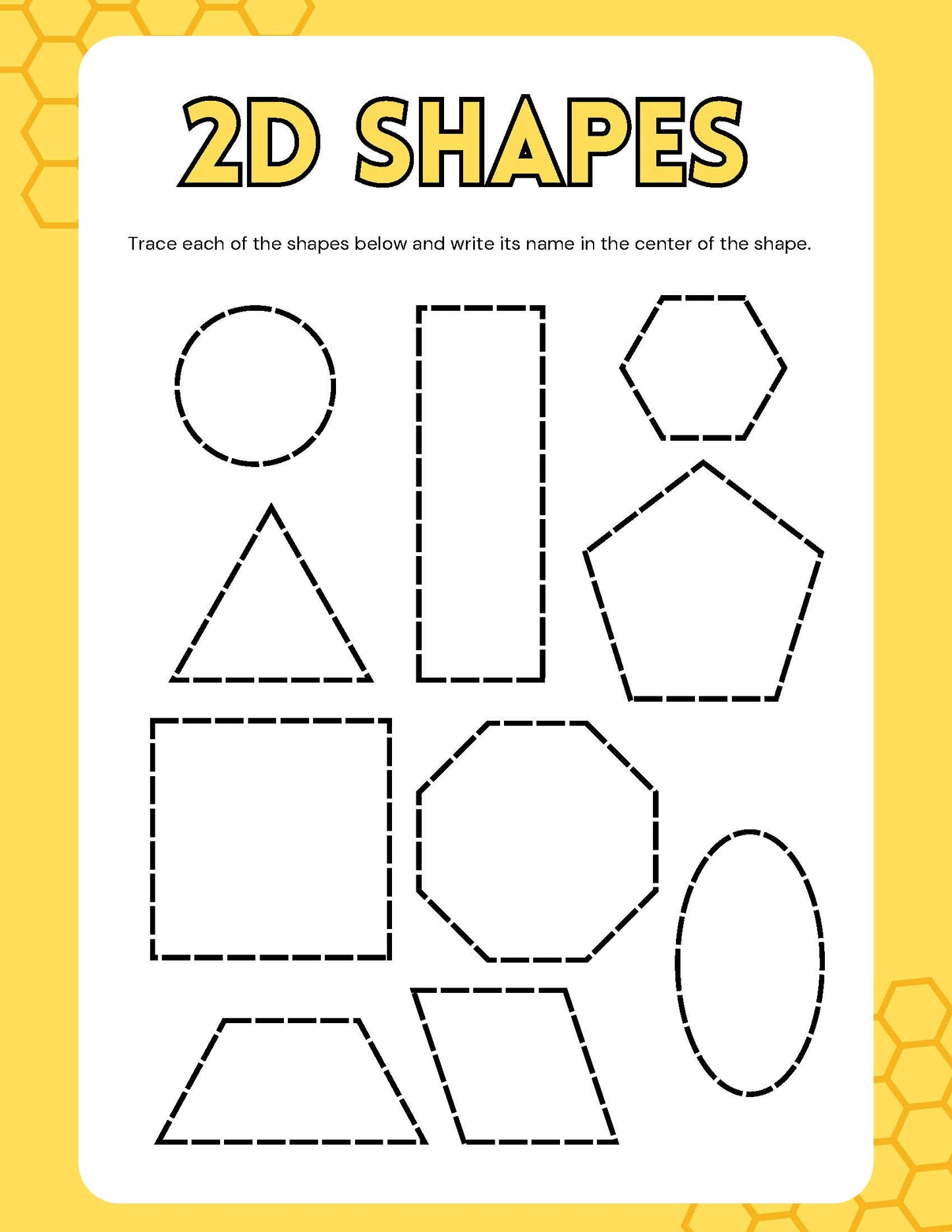 2d  Shapes ACTIVITY WORKBOOK