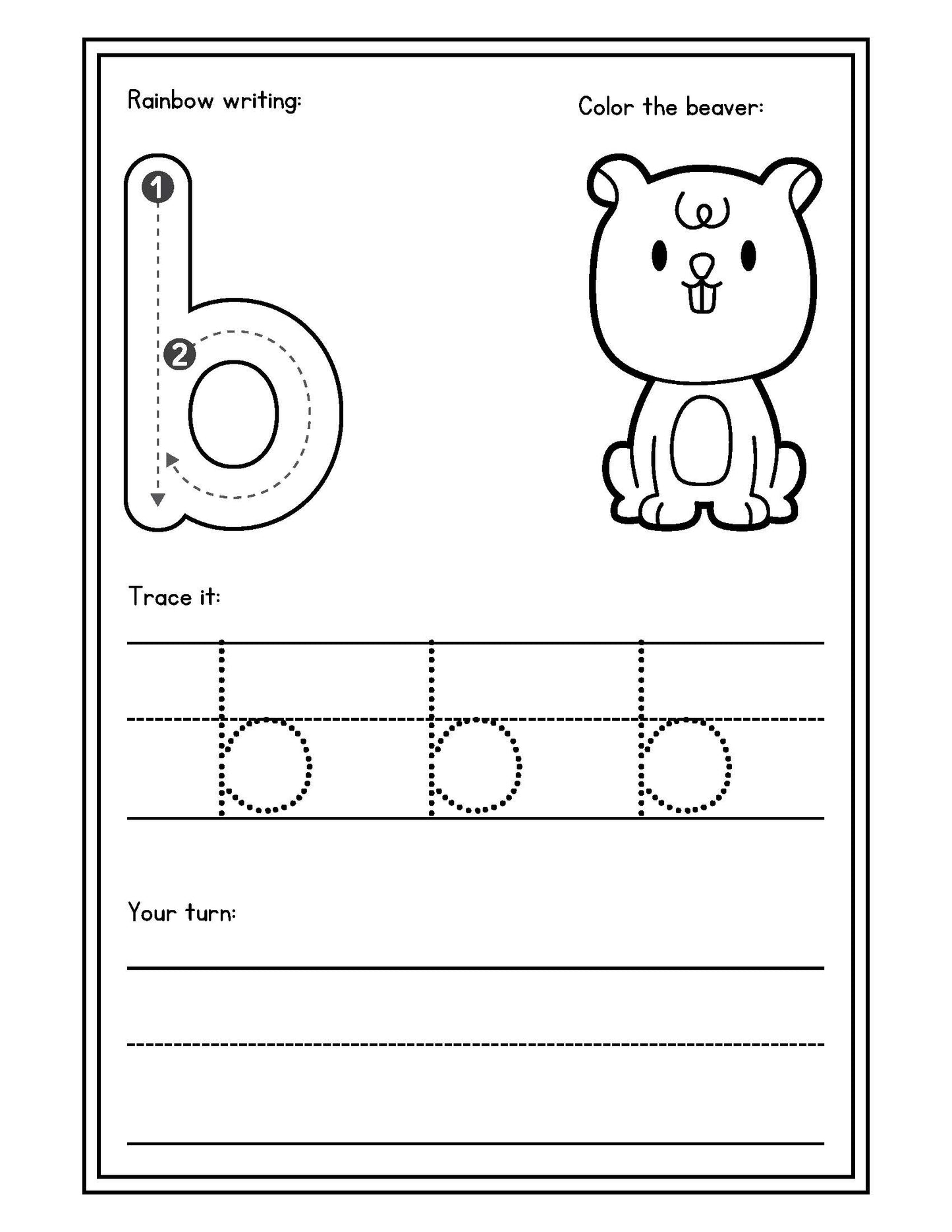 ANIMAL ALPHABET Handwriting Book