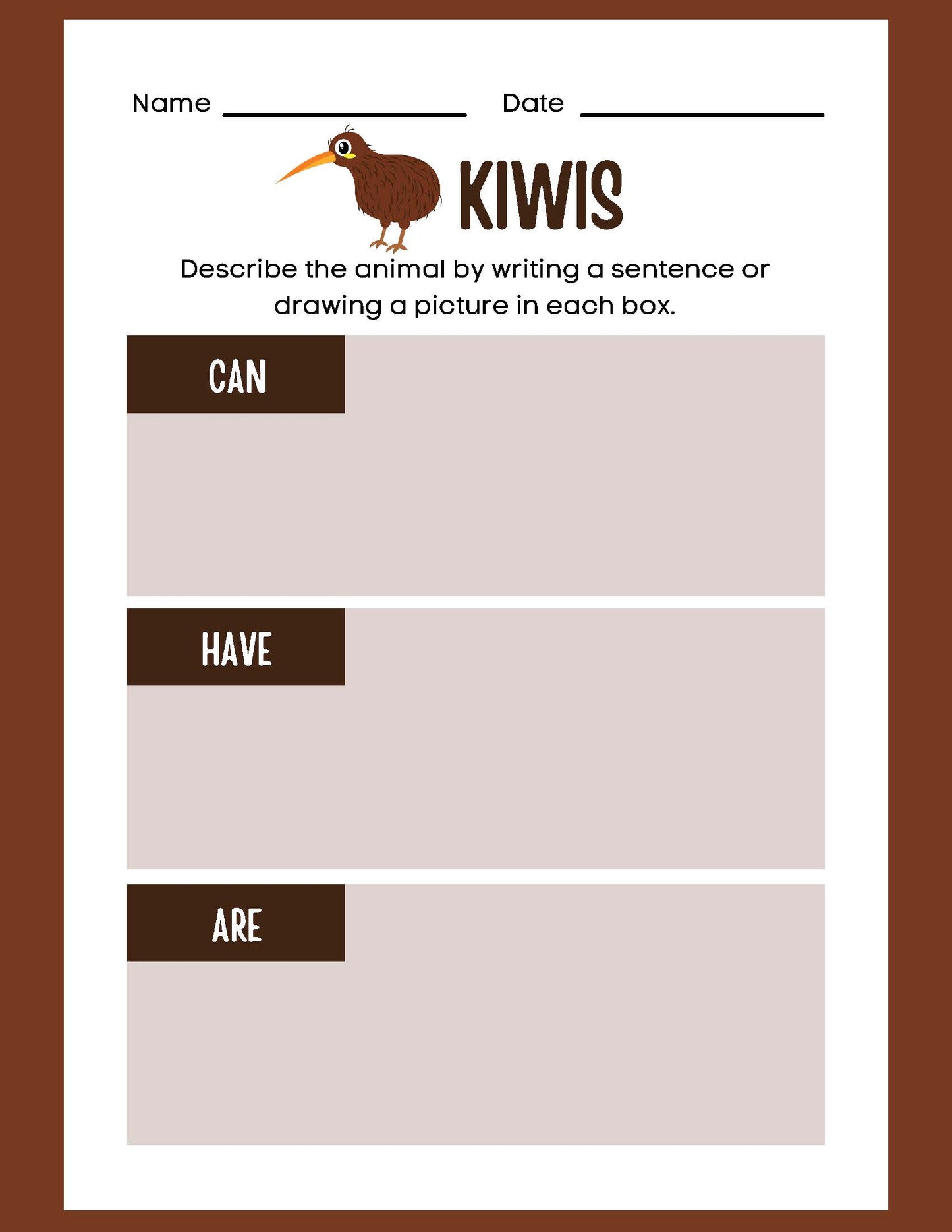 ANIMAL RESEARCH KIWIS