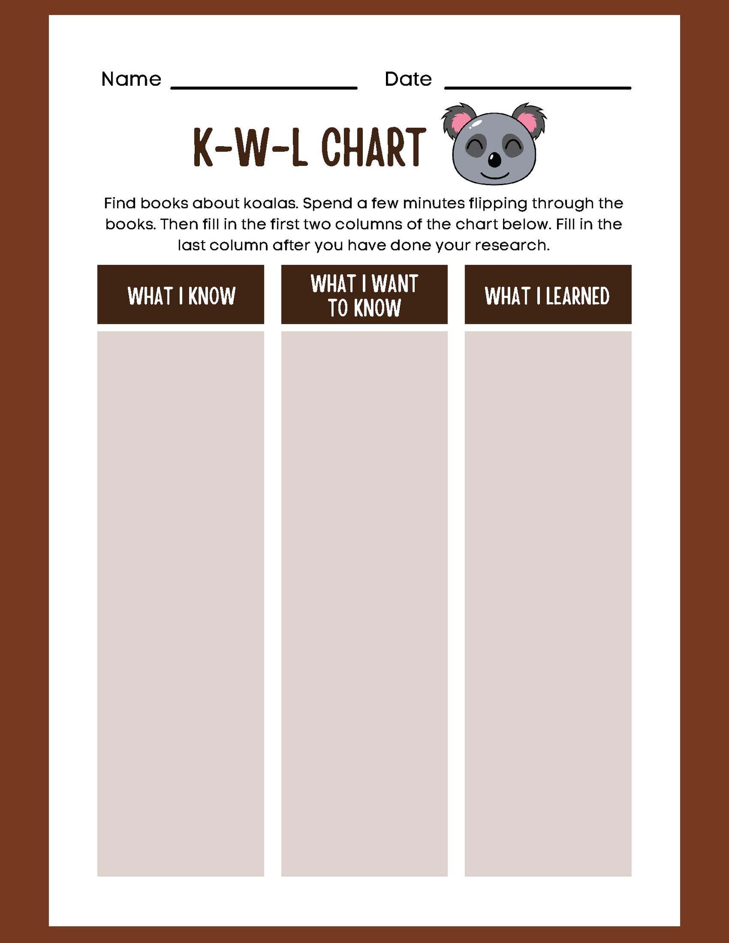 ANIMAL RESEARCH KOALAS