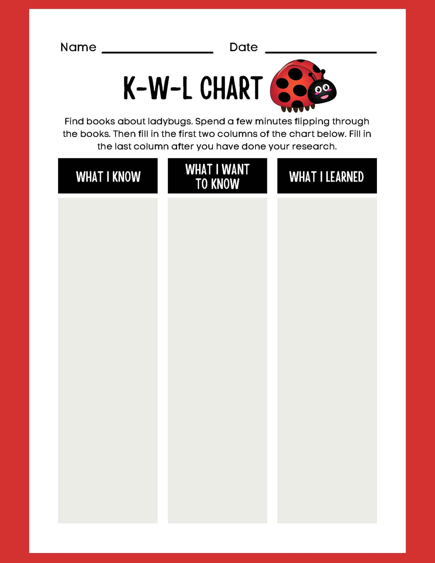 ANIMAL RESEARCH LADYBUGS