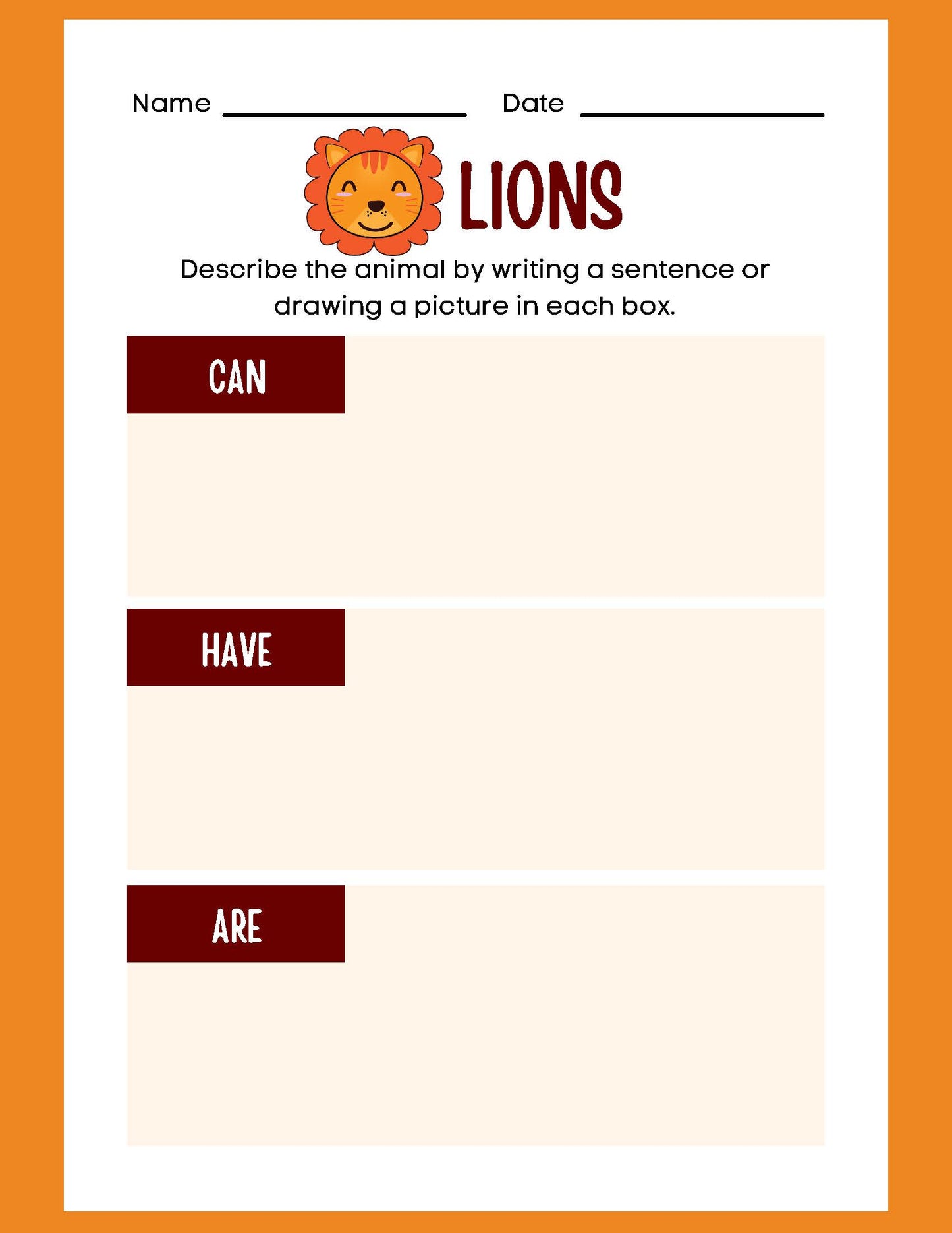 ANIMAL RESEARCH LIONS