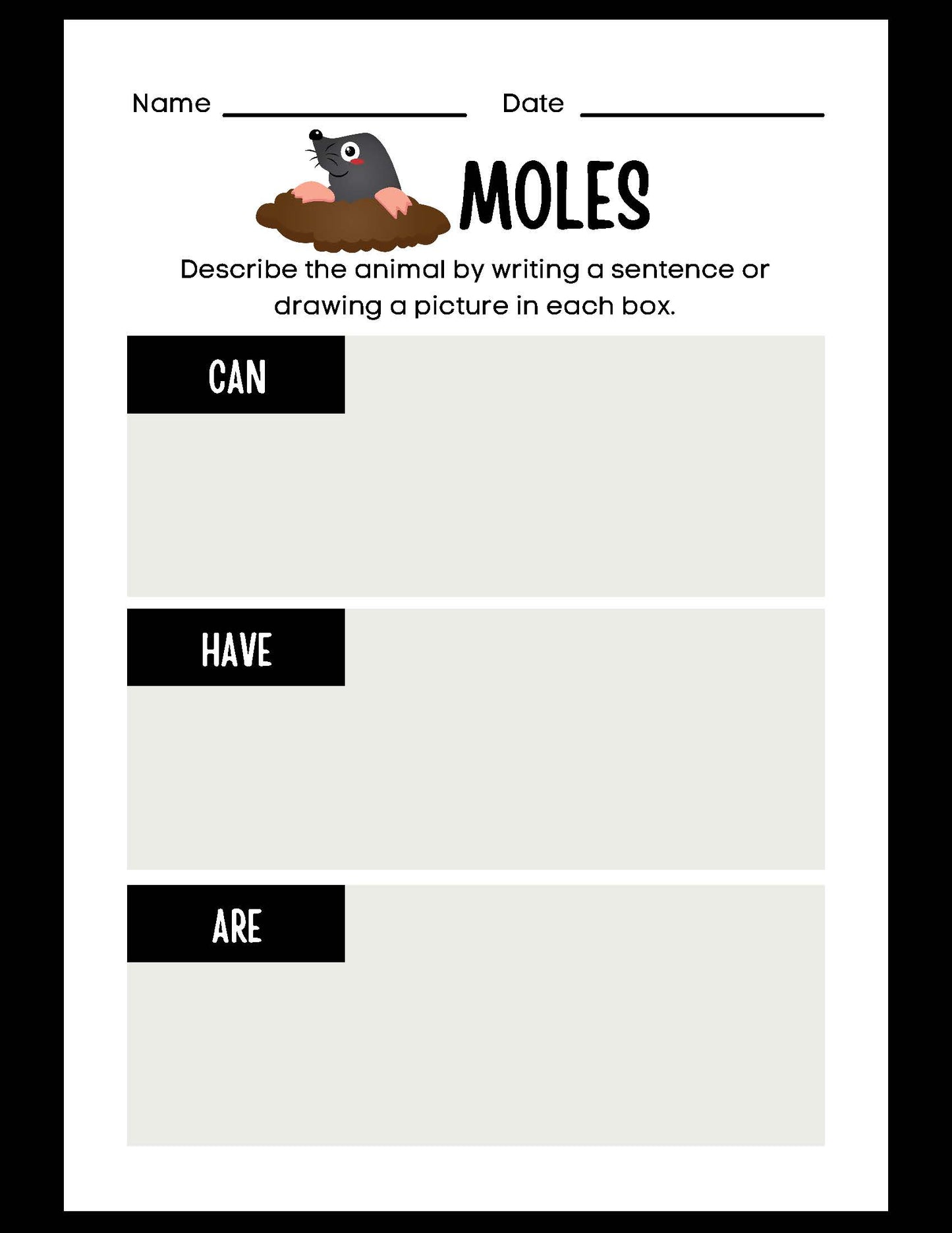 ANIMAL RESEARCH MOLES