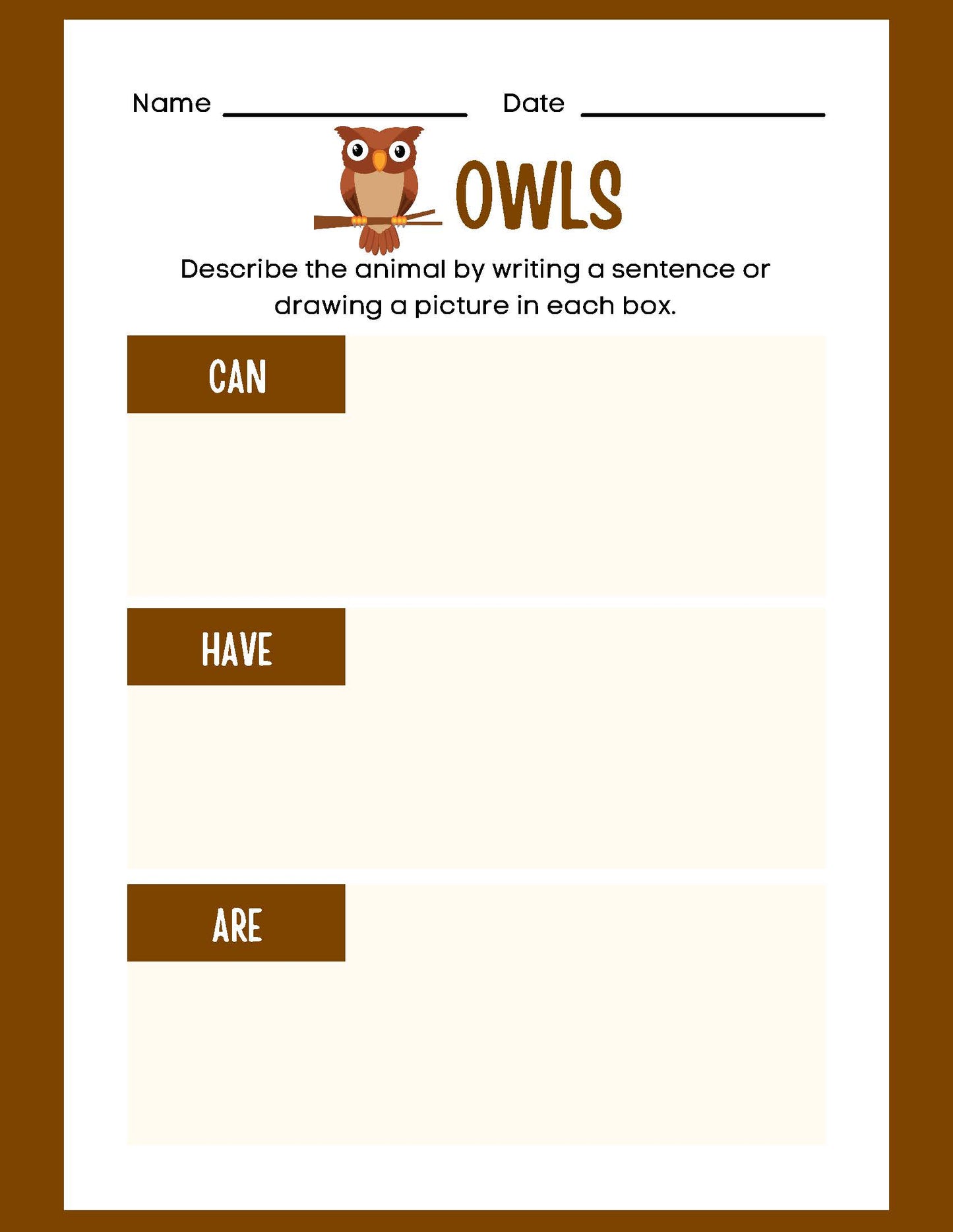ANIMAL RESEARCH OWLS