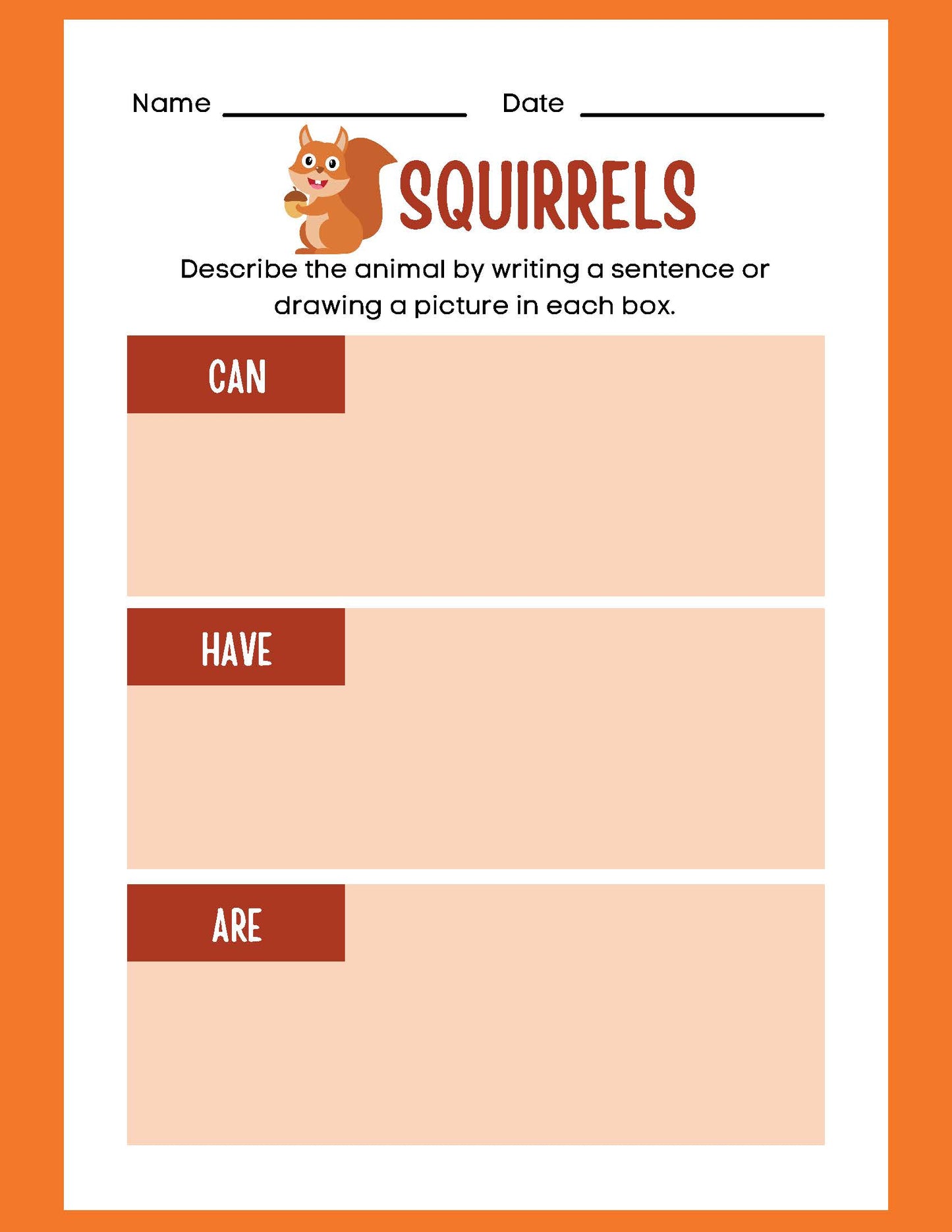 ANIMAL RESEARCH SQUIRRELS