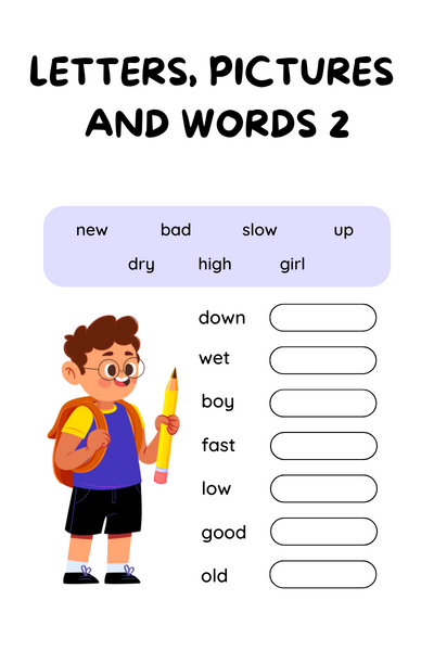 Letters, pictures and words 2