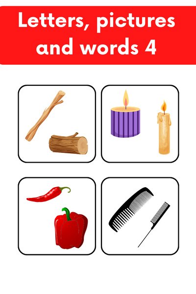 Letters, pictures and words 4