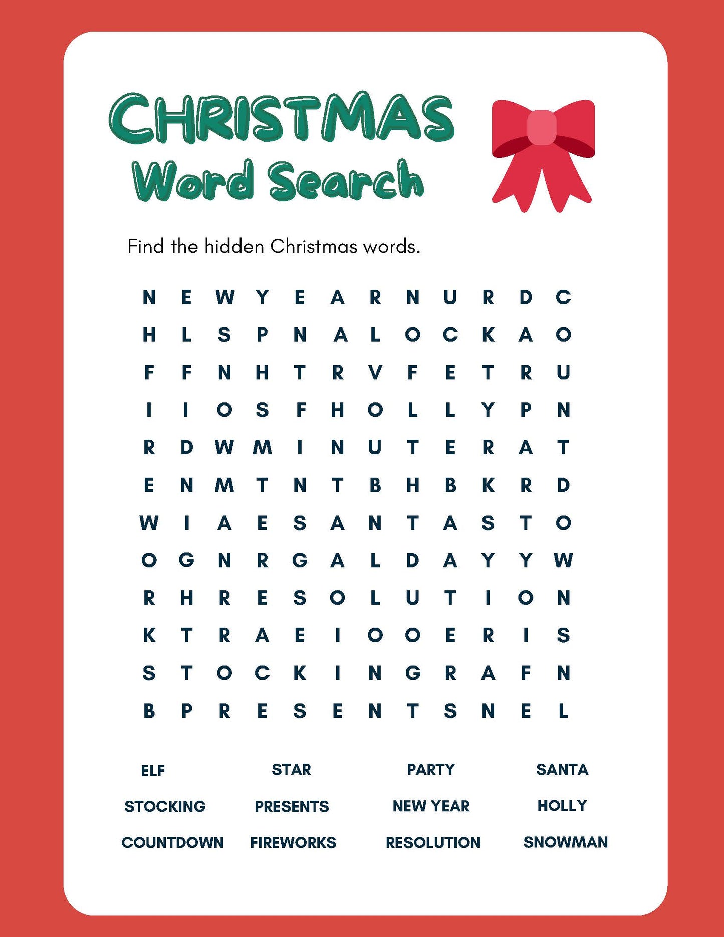 CHRISTMAS Activity  Book