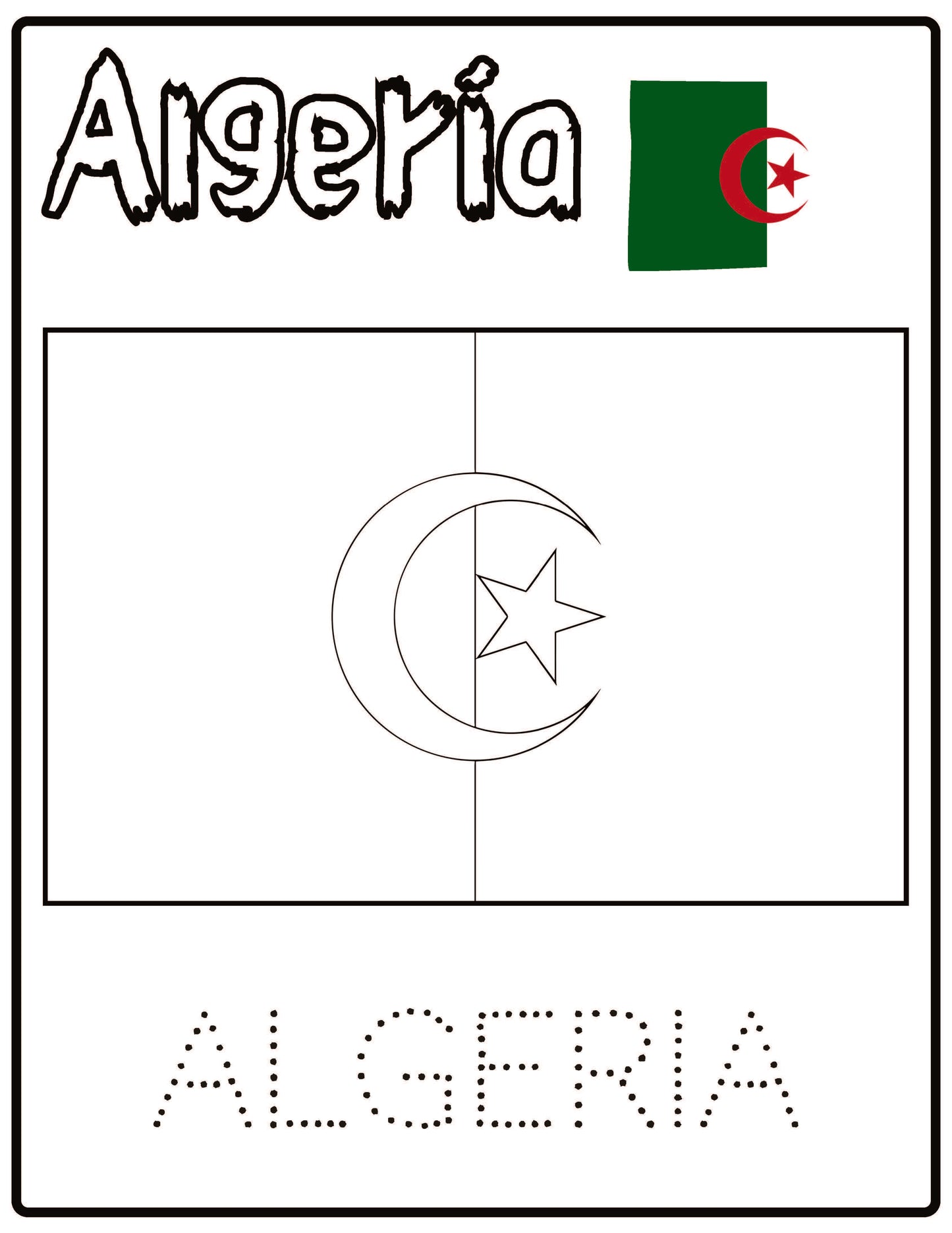 Flags of Arab countries Coloring Book