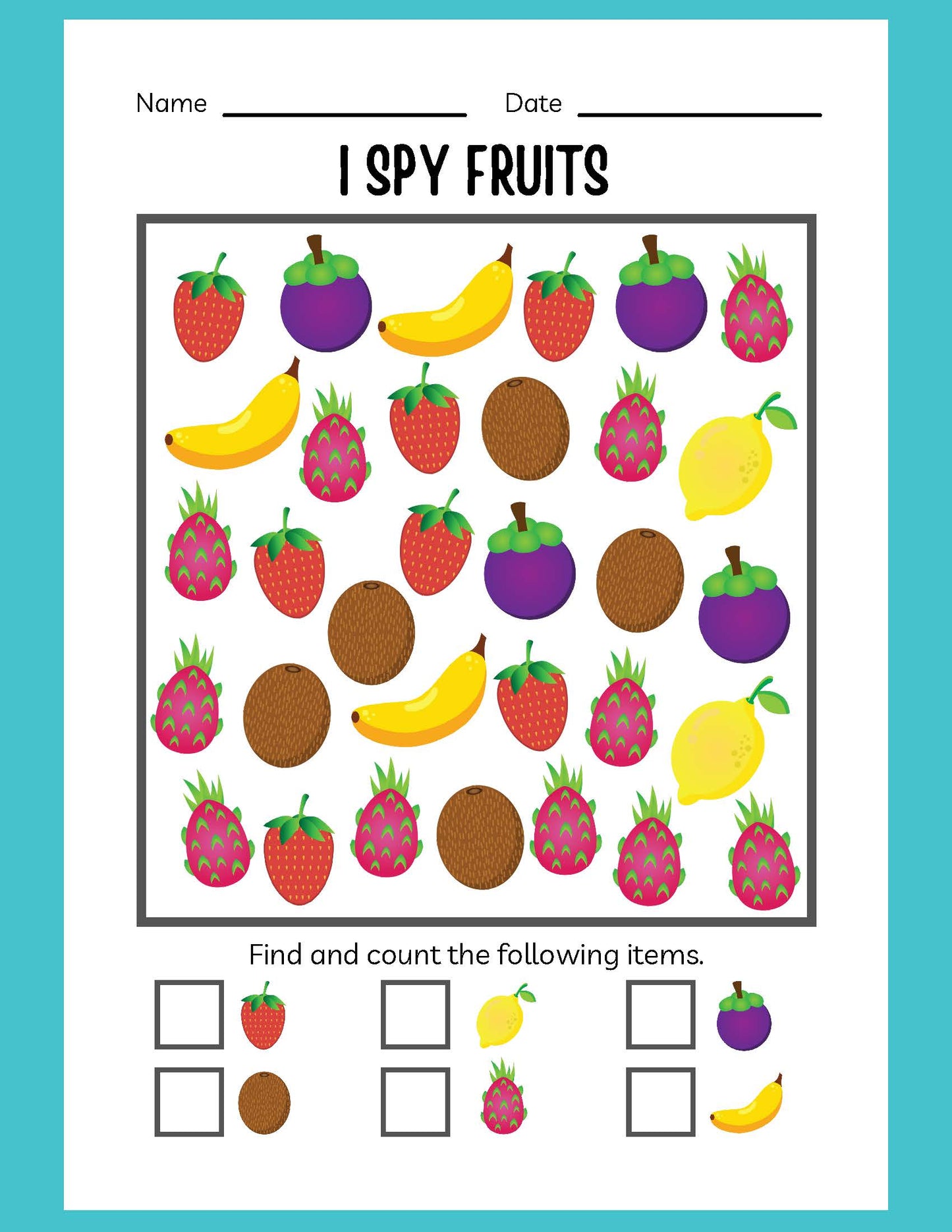 KINDERGARTEN I SPY WORKBOOK
