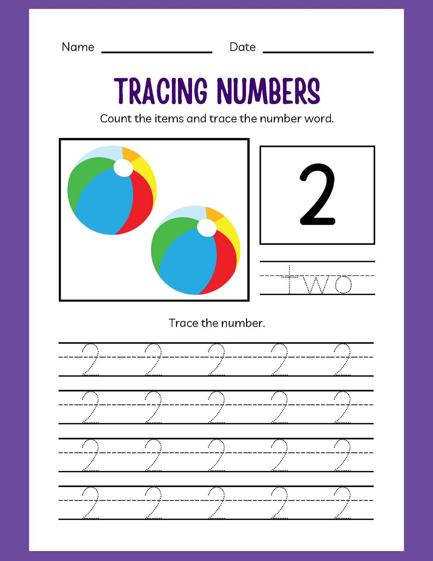 KINDERGARTEN NUMBERS WORKBOOK