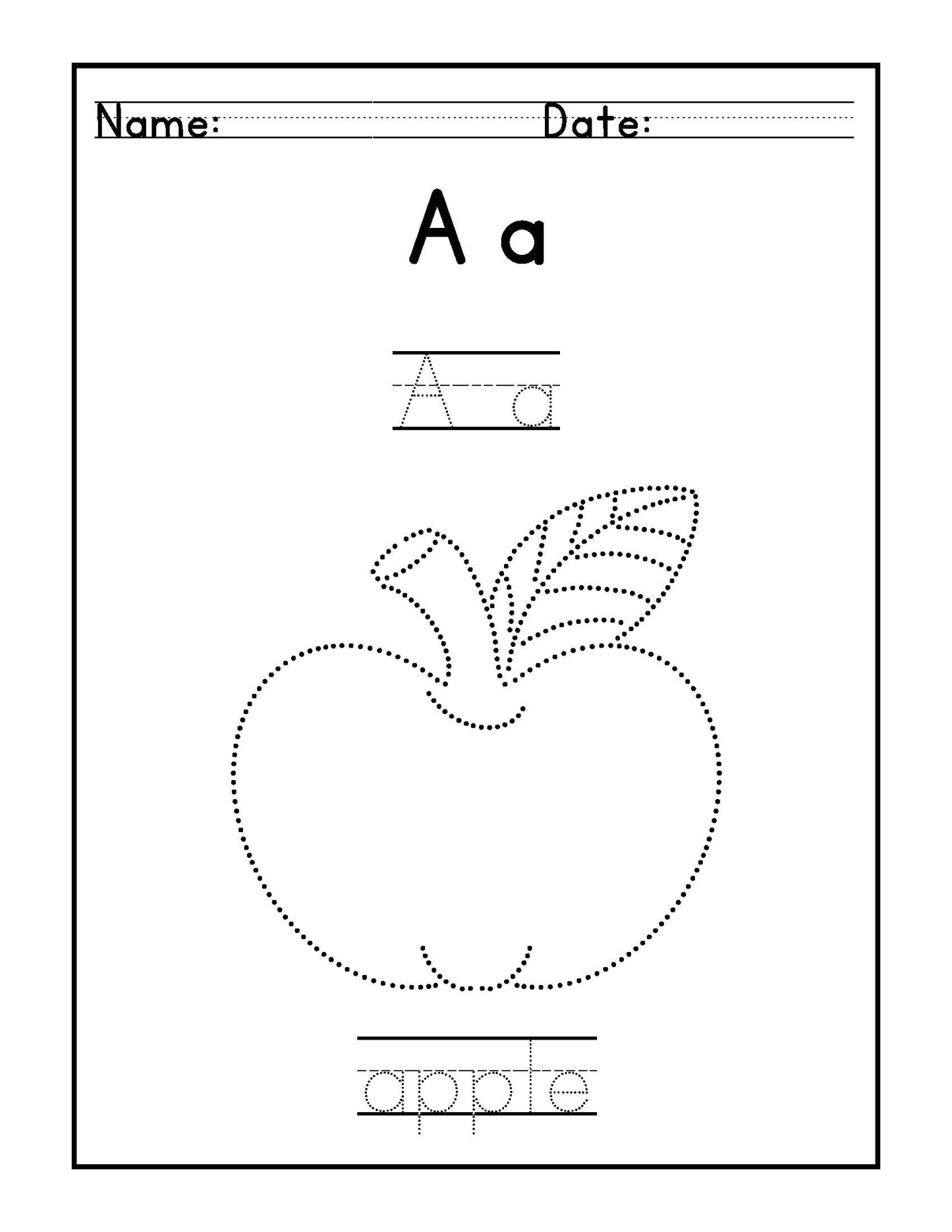 Letter and shape coloring