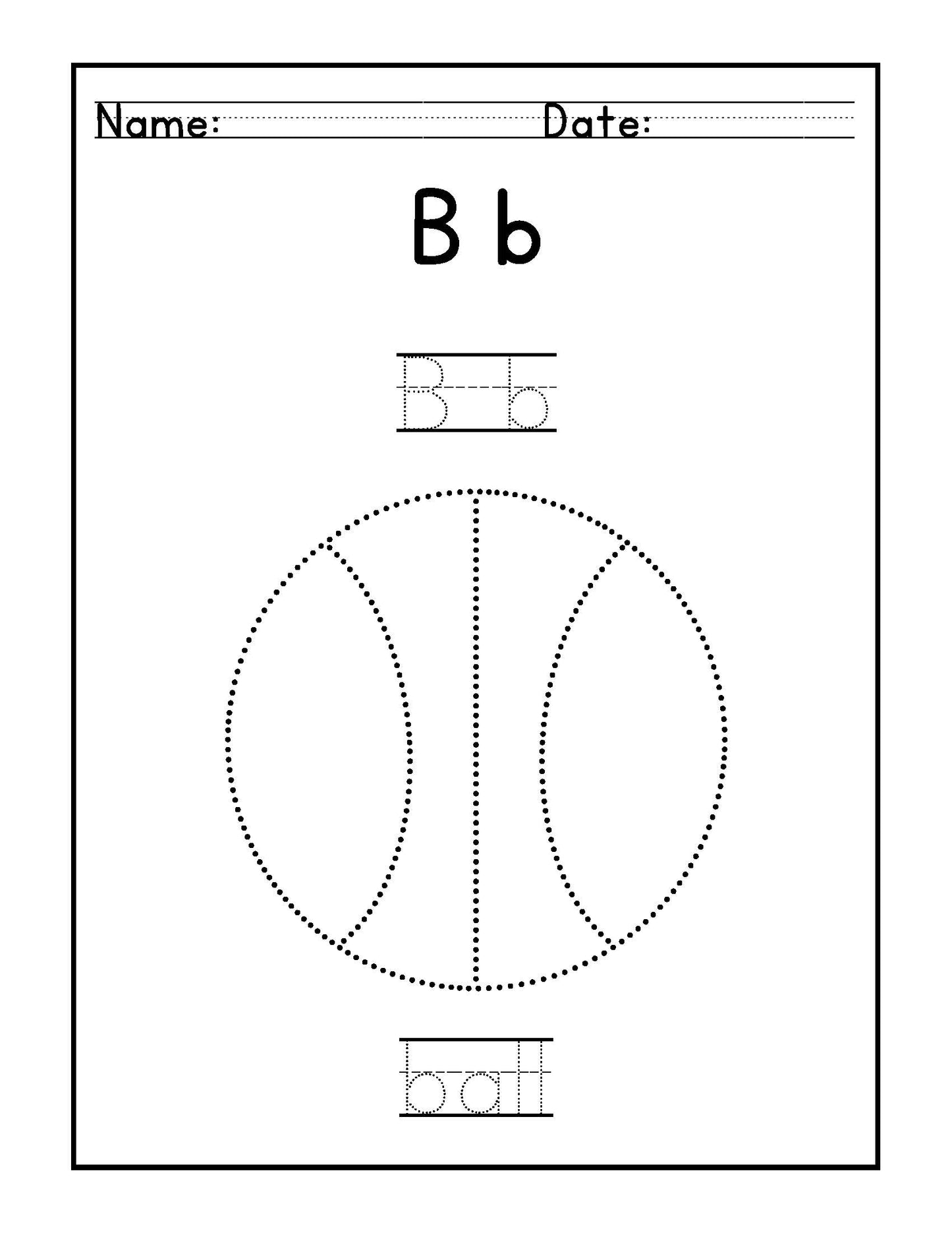 Letter and shape coloring