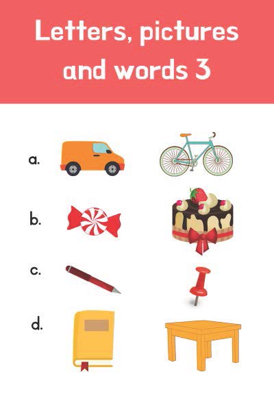Letters, pictures and words 3