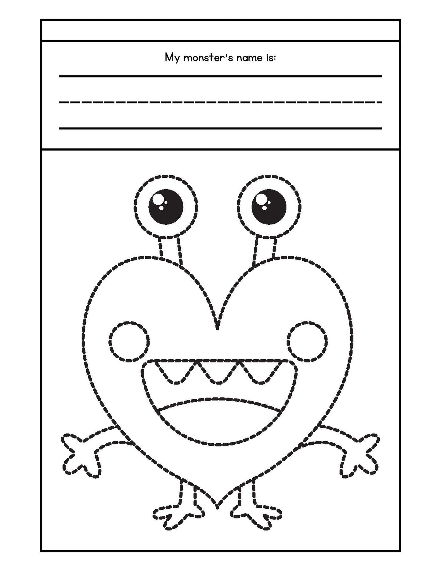 MONSTERS Tracing Book