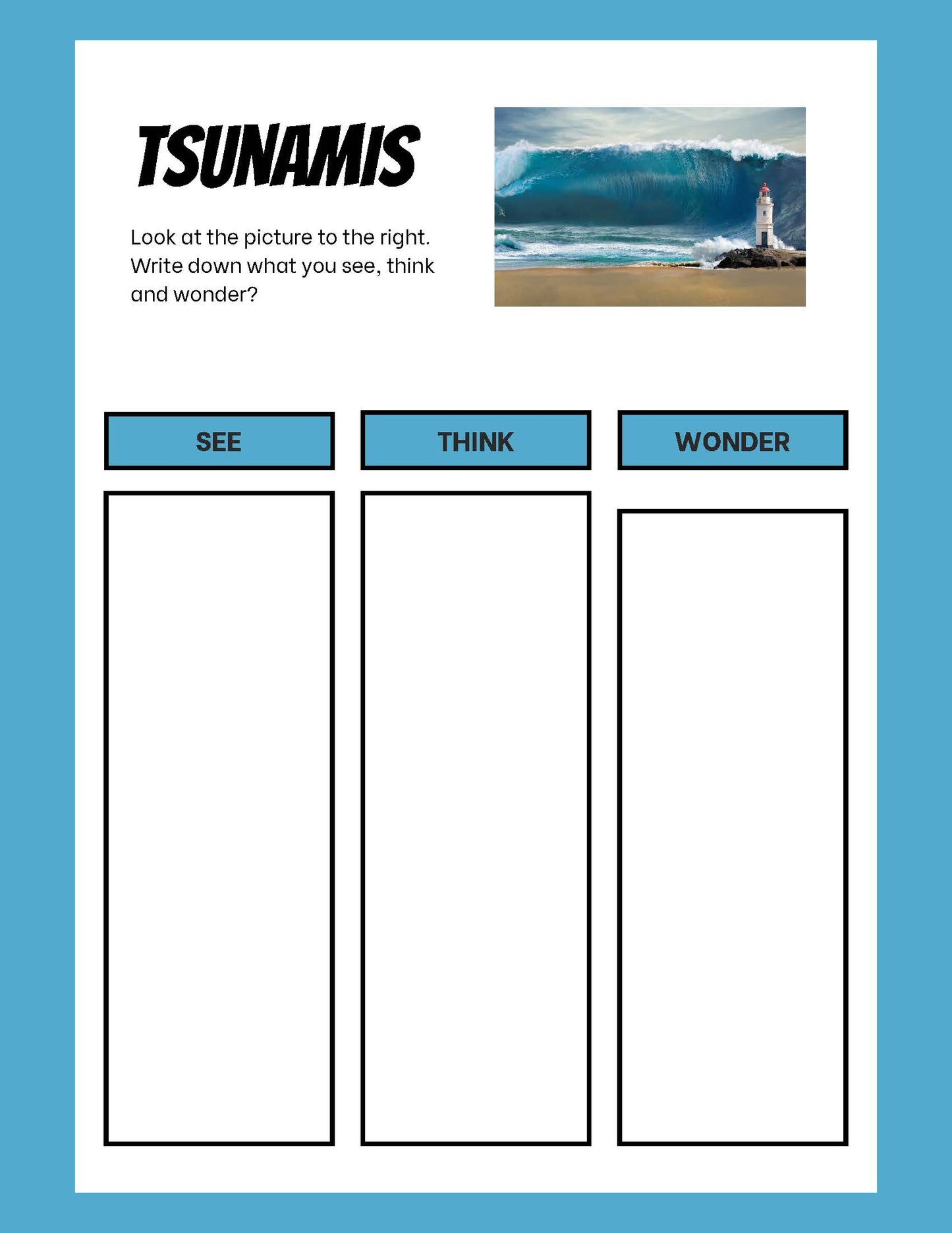 Natural Disasters Research Project Tsunamis
