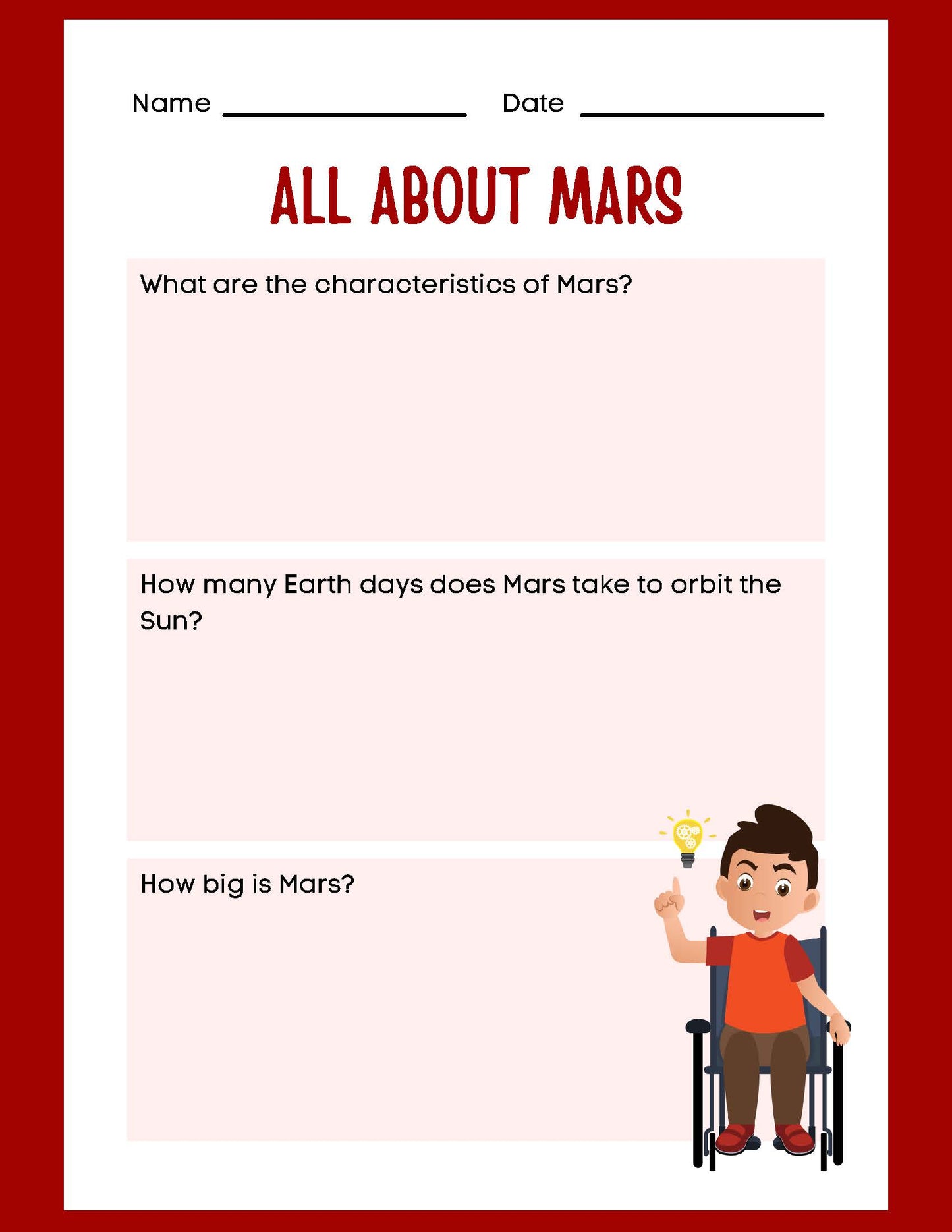 PLANET RESEARCH MARS