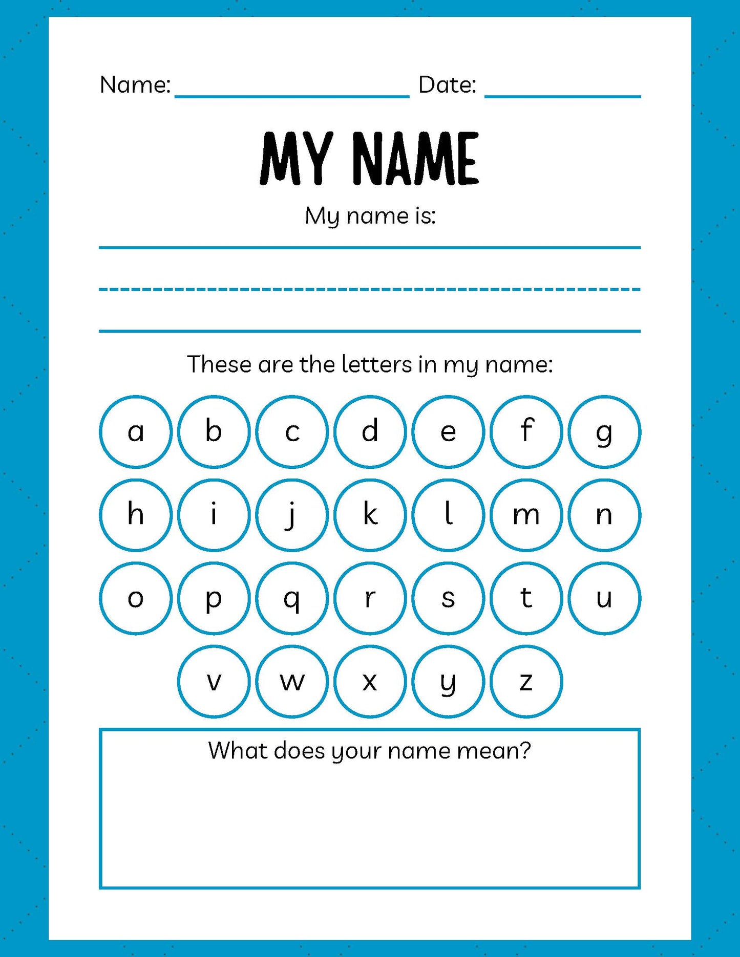 PRESCHOOL ALPHABET WORKBOOK