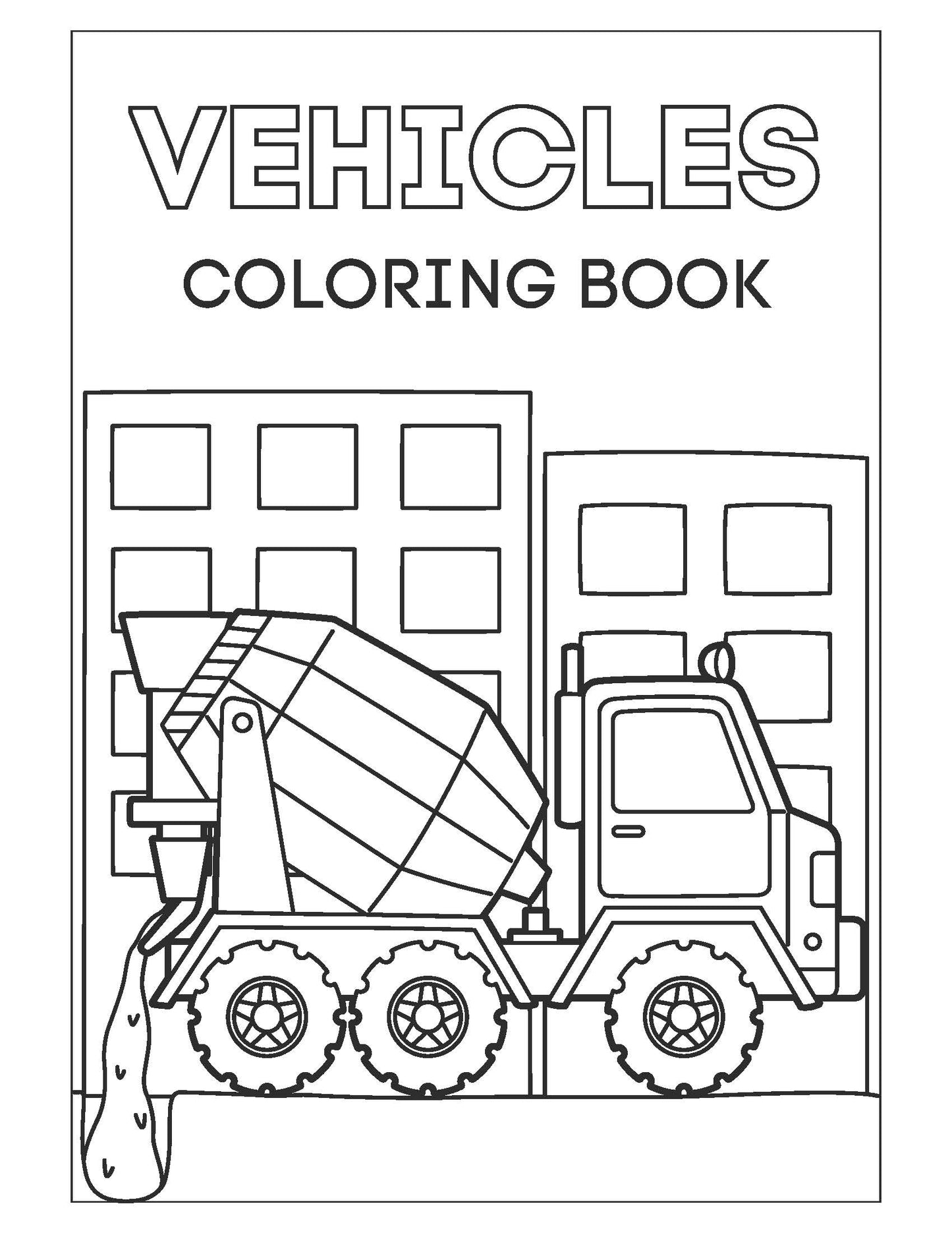 VVEHCLES COLORING BOOK