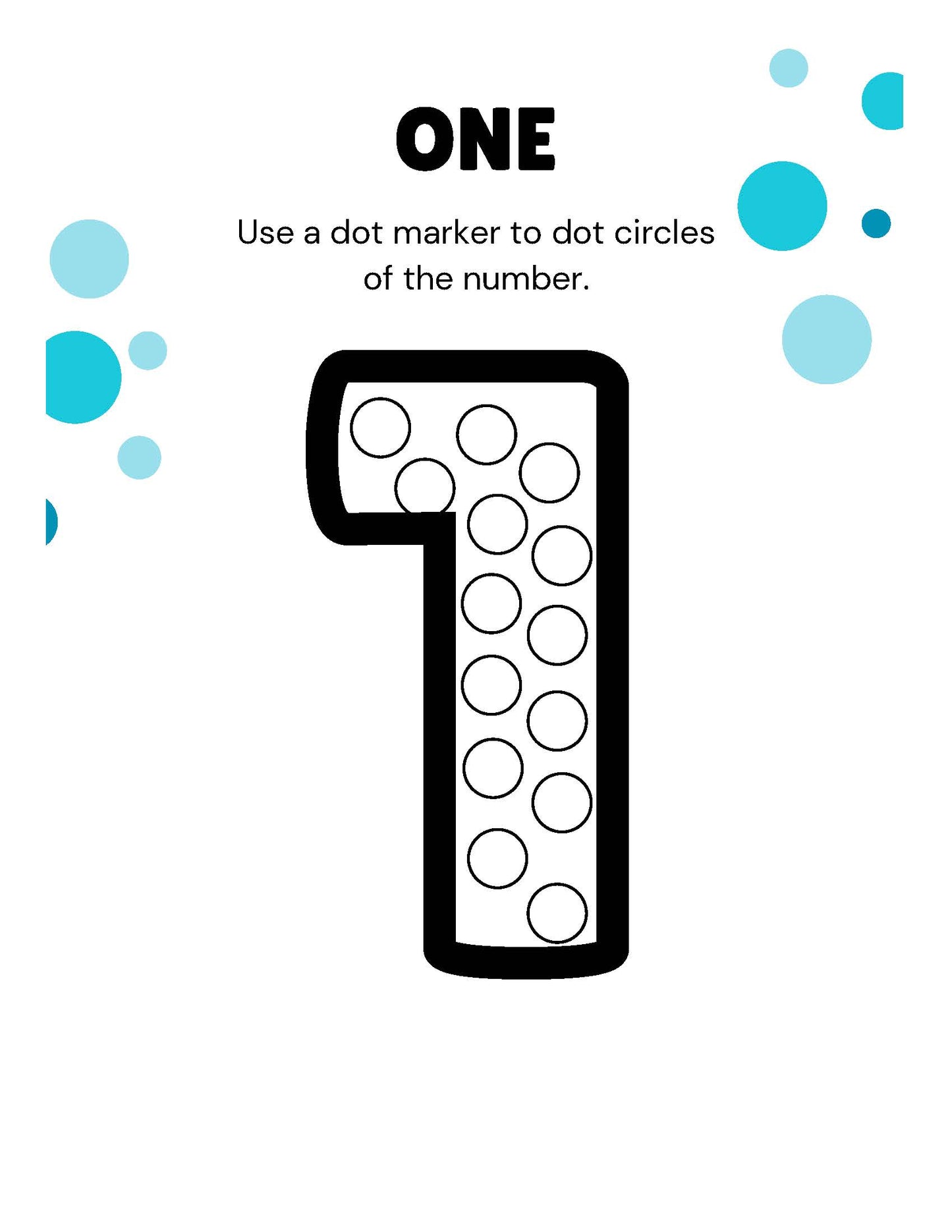 DOT THE NUMBERS COLORING BOOK