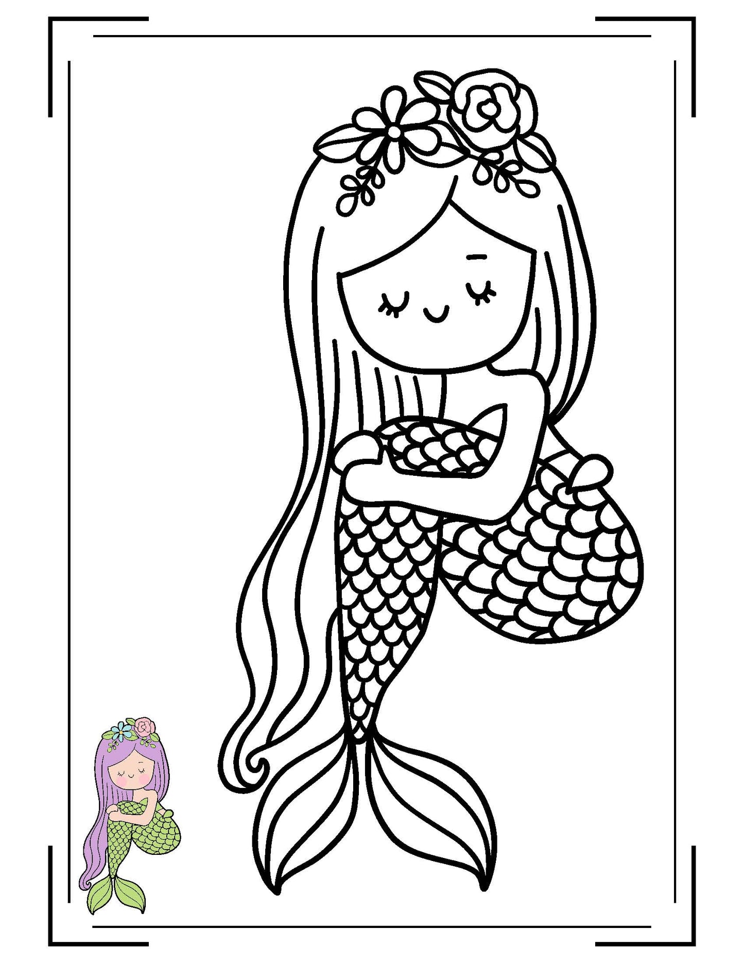 MERMAIDS CHILDREN'S COLORING BOOK