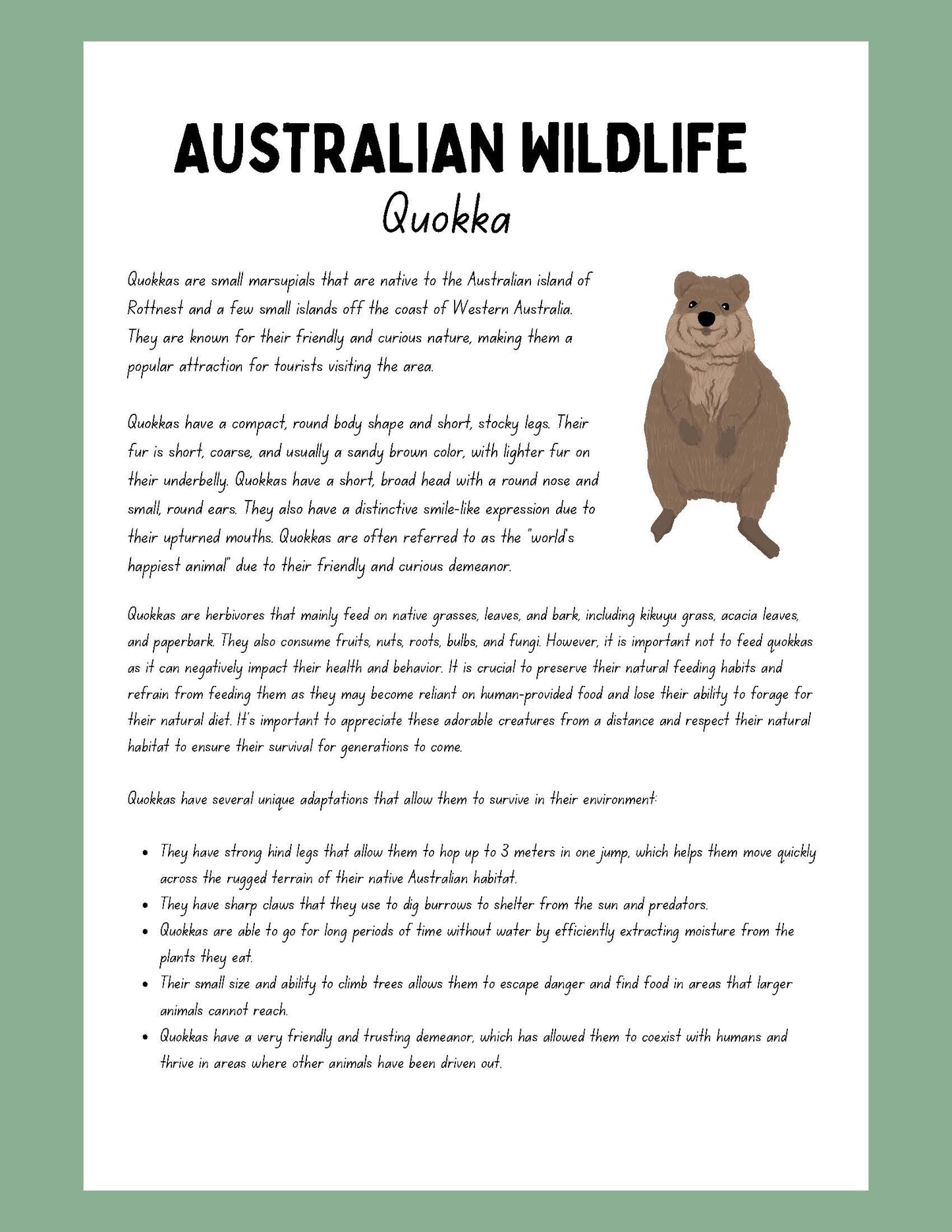 Quokka Research Project australian wildlife