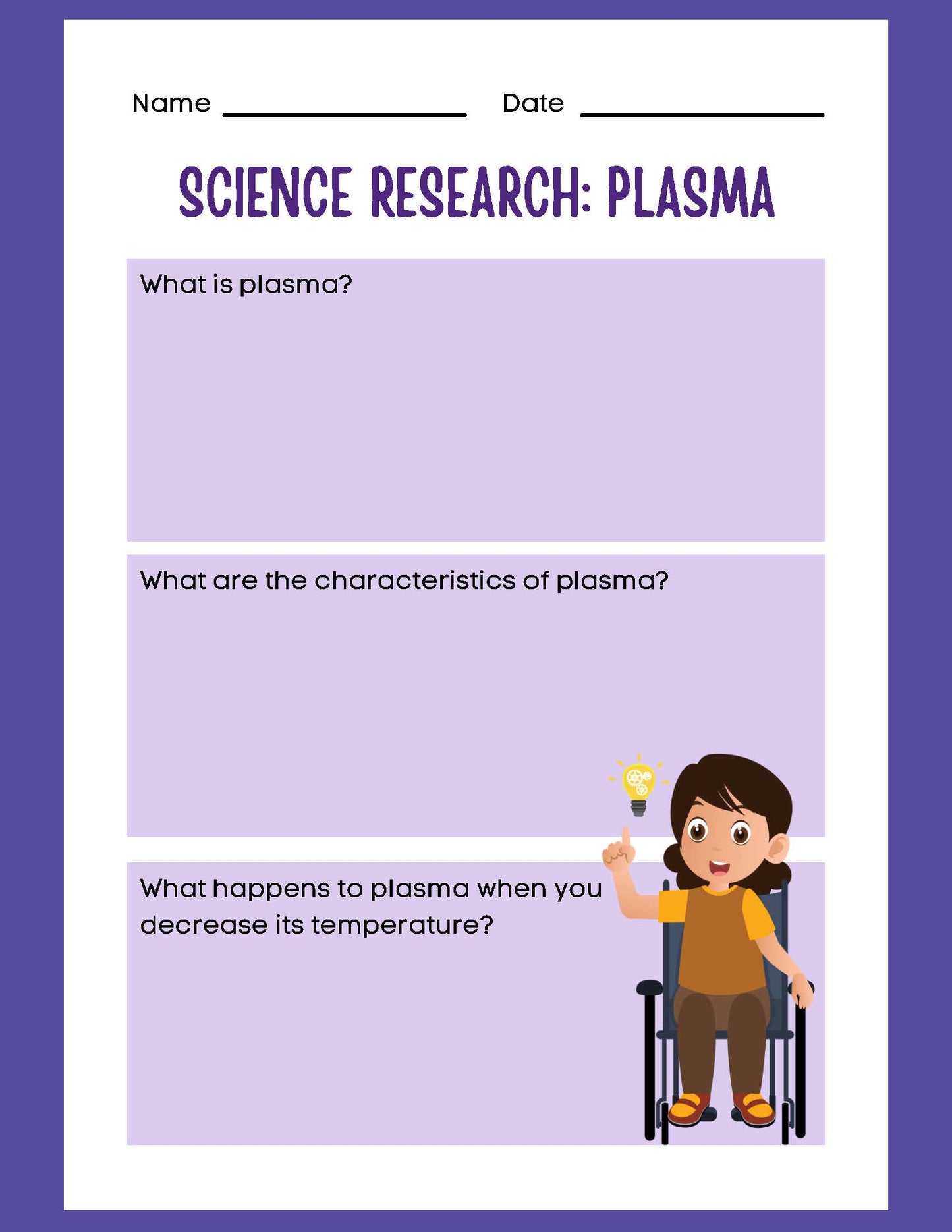 SCIENCE RESEARCH PLASMA