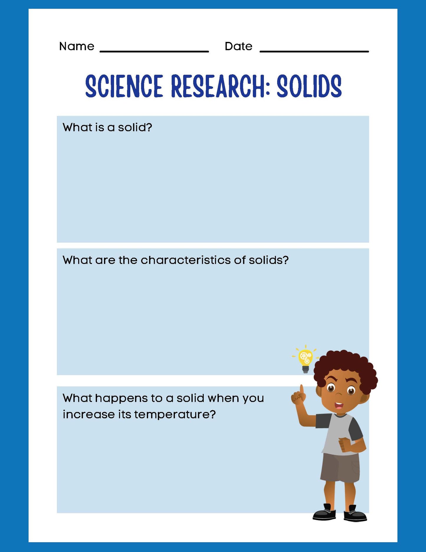 SCIENCE RESEARCH SOLIDS