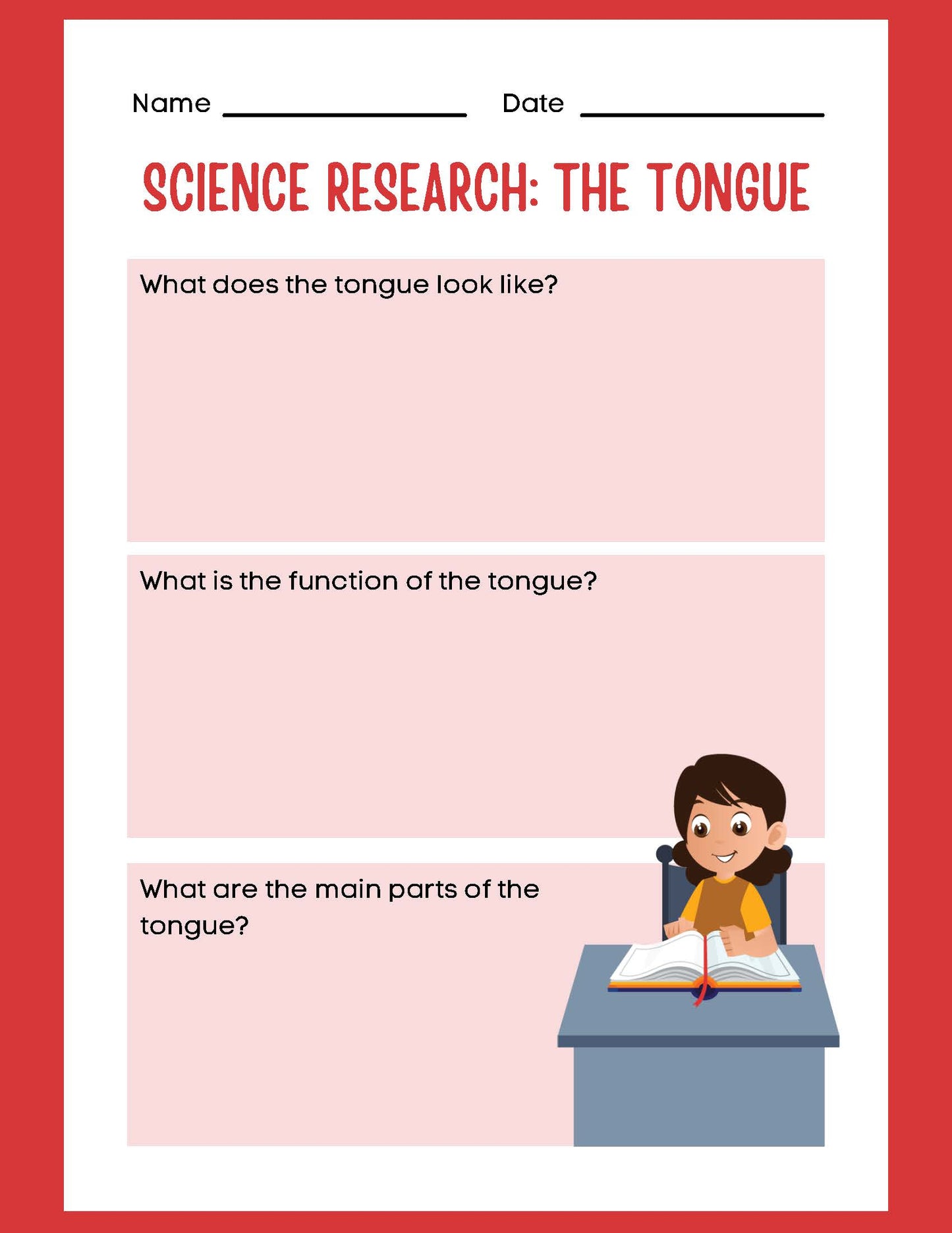 SCIENCE RESEARCH THE TONGUE