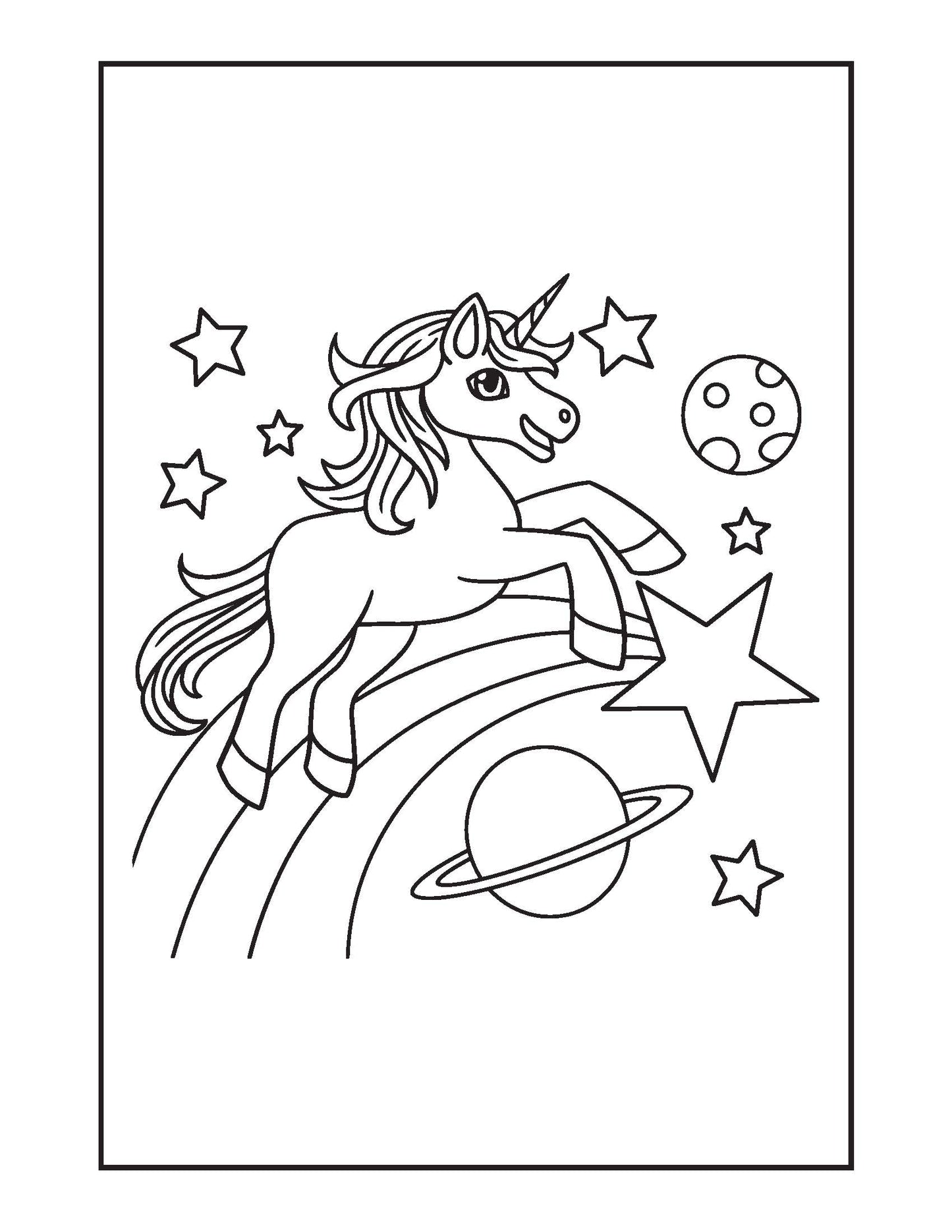 UNICORNS COLORING BOOK