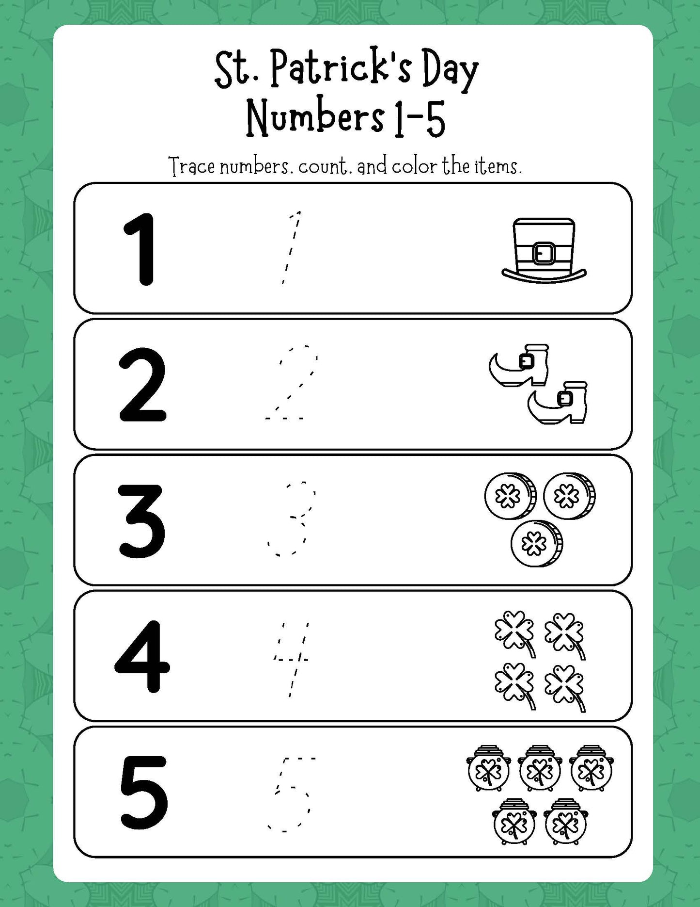 St. Patrick's Day Activity Book