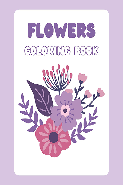 FLOWERS COLORING BOOK