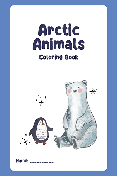 Arctic Animals  Coloring Book