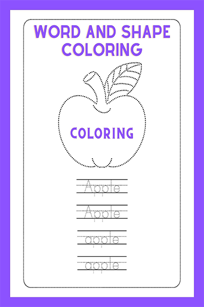 Word and shape coloring