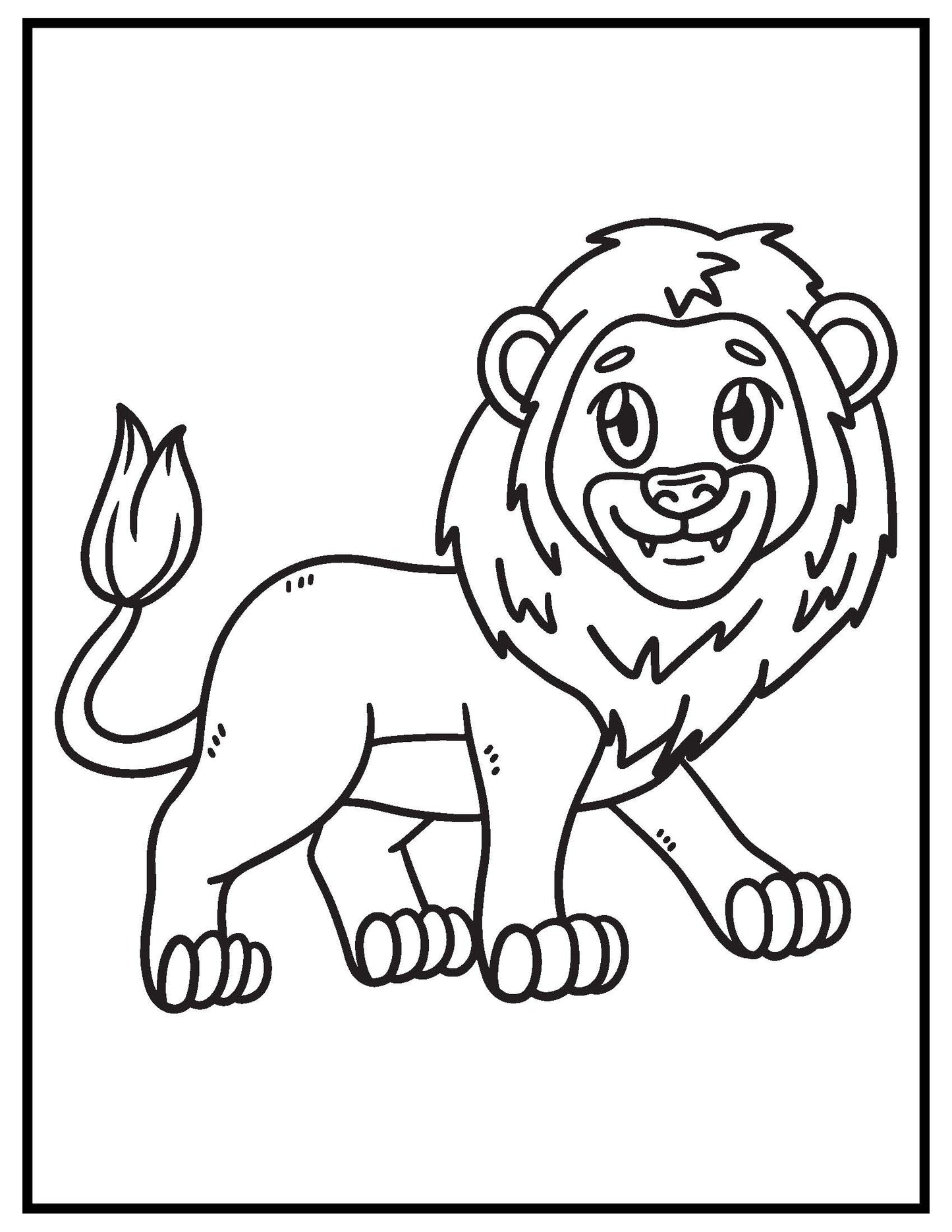 Animal coloring book