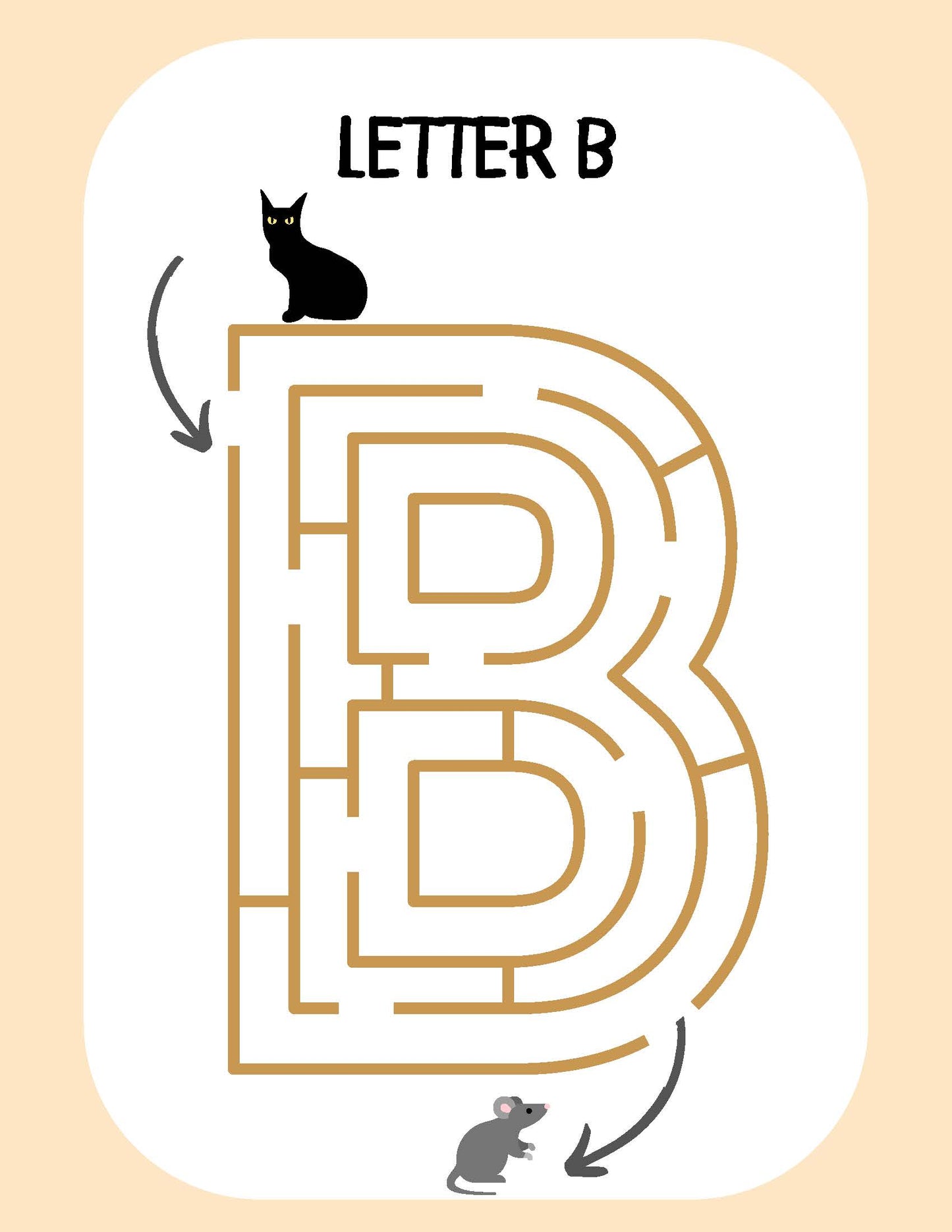 Connecting the cutting of letters
