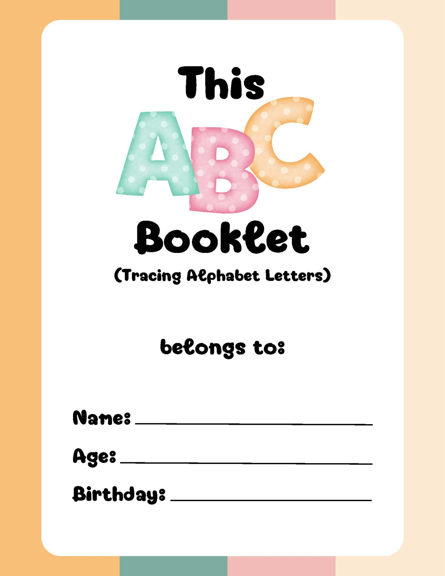 my abc booklet